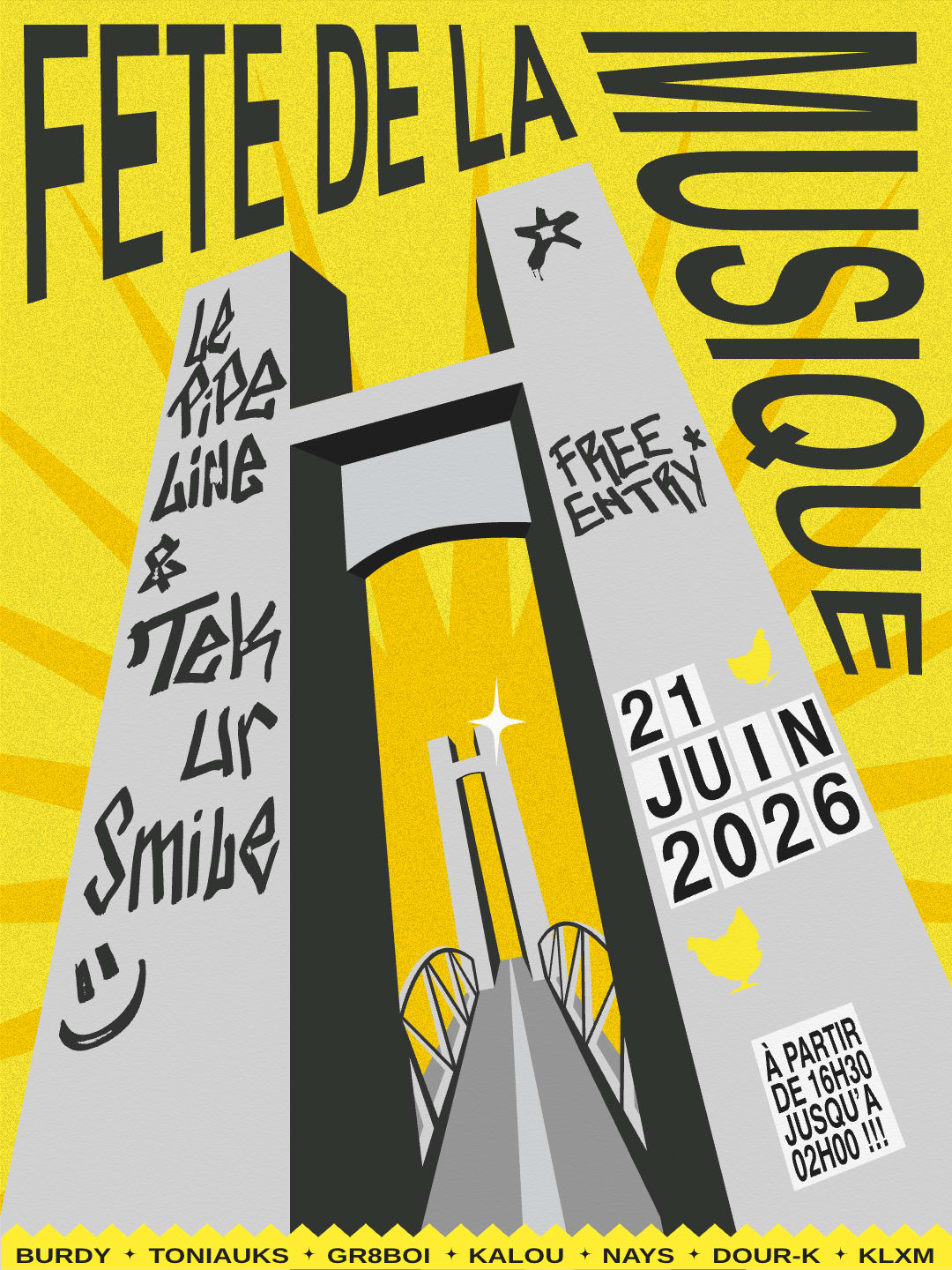 Fête De La Musique - Tek Ur Smile Au Pipeline