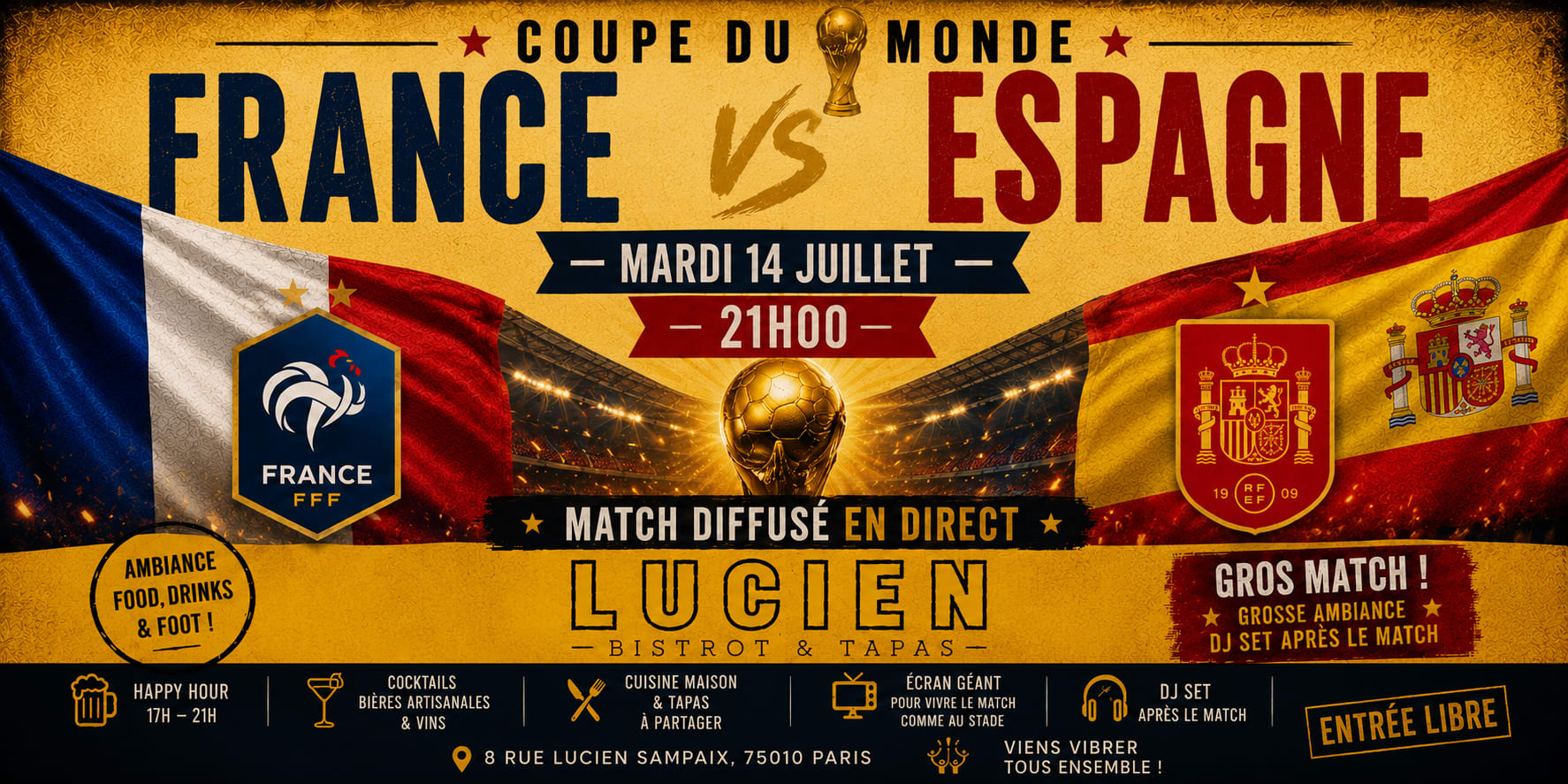 France X Espagne Worldcup