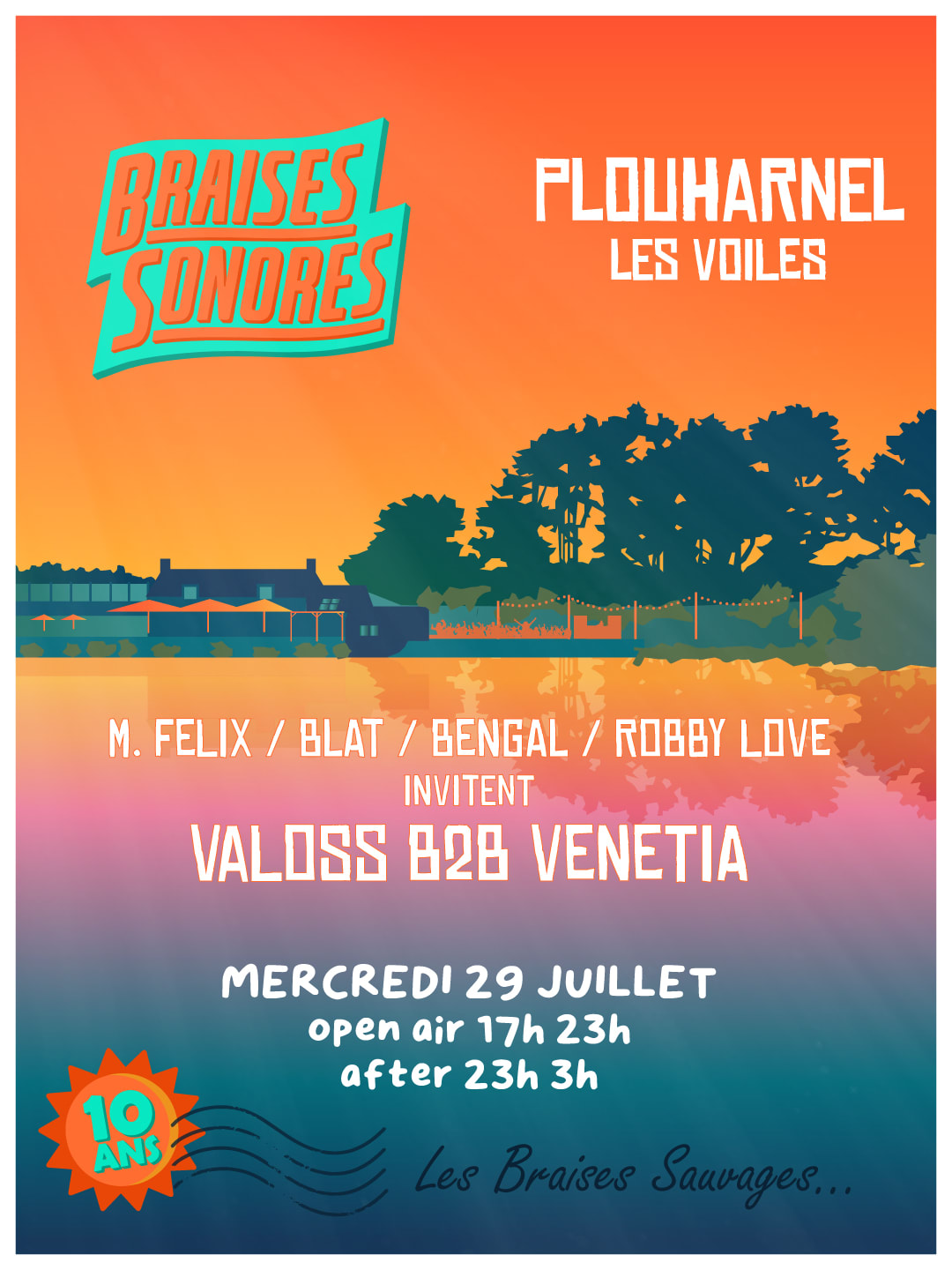 Braises Sonores 10 Ans - Les Voiles Baie De Quiberon