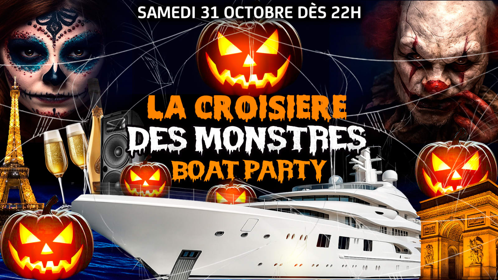 La Croisère Des Monstres Halloween Boat Party Club Hanté