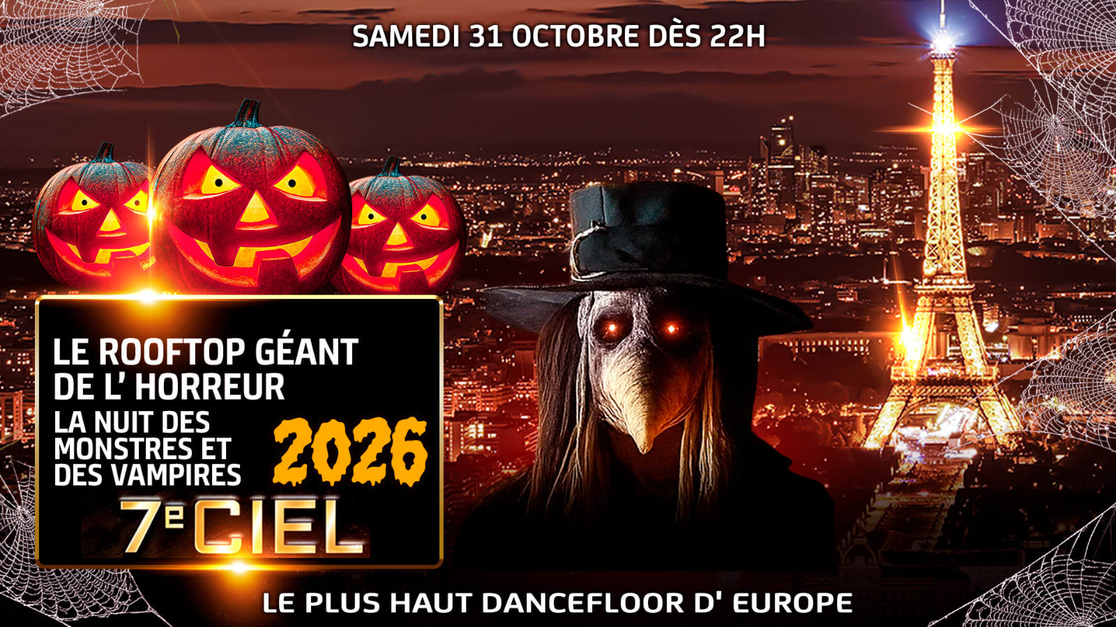 Le Rooftop Géant De L'horreur Halloween + 2500m2 Tour Eiffel