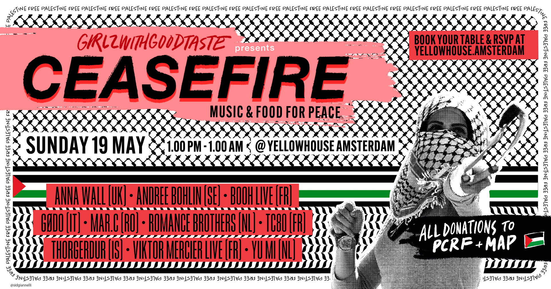 Ceasefire Music & Food For Peace @ Yellow House Amsterdam