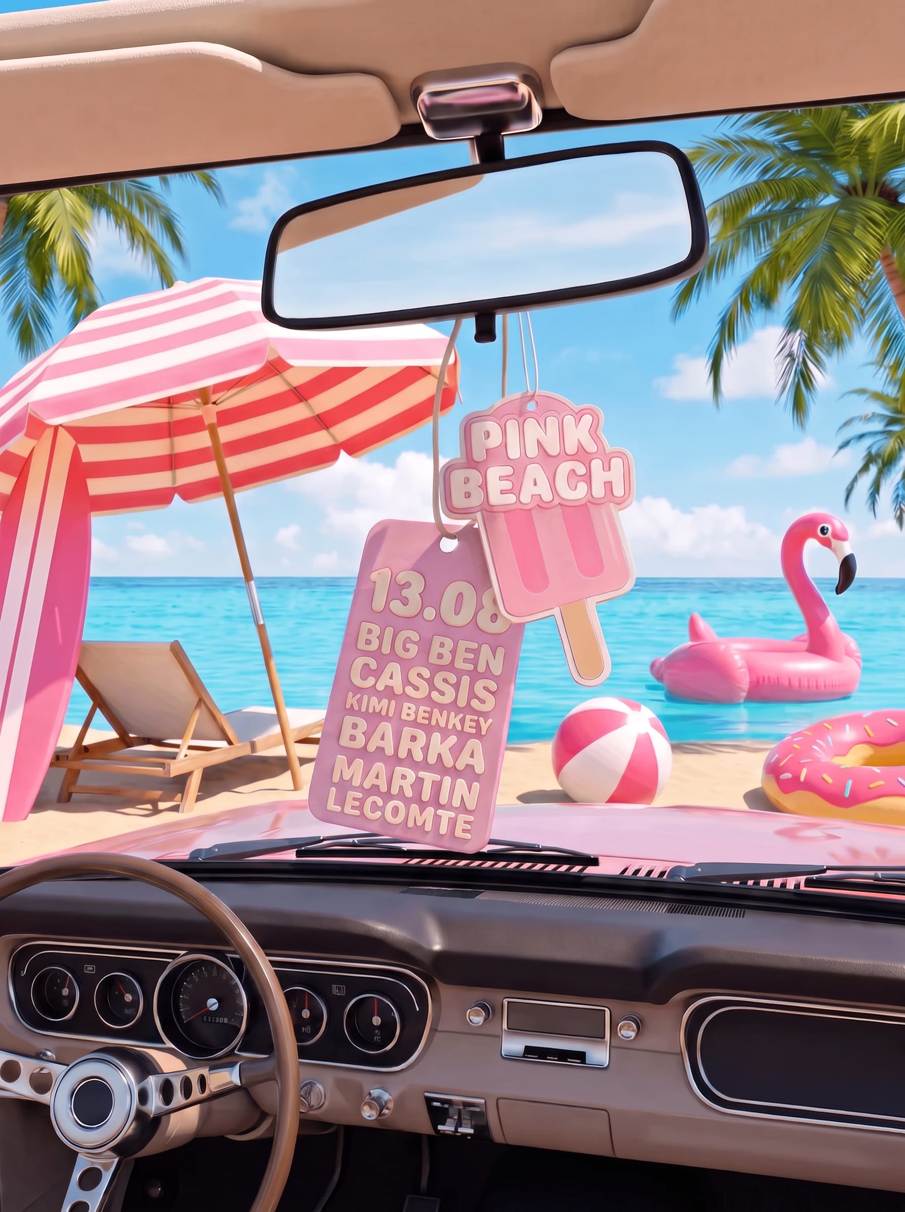 Pink Beach Au Big Ben Cassis/ 13.08