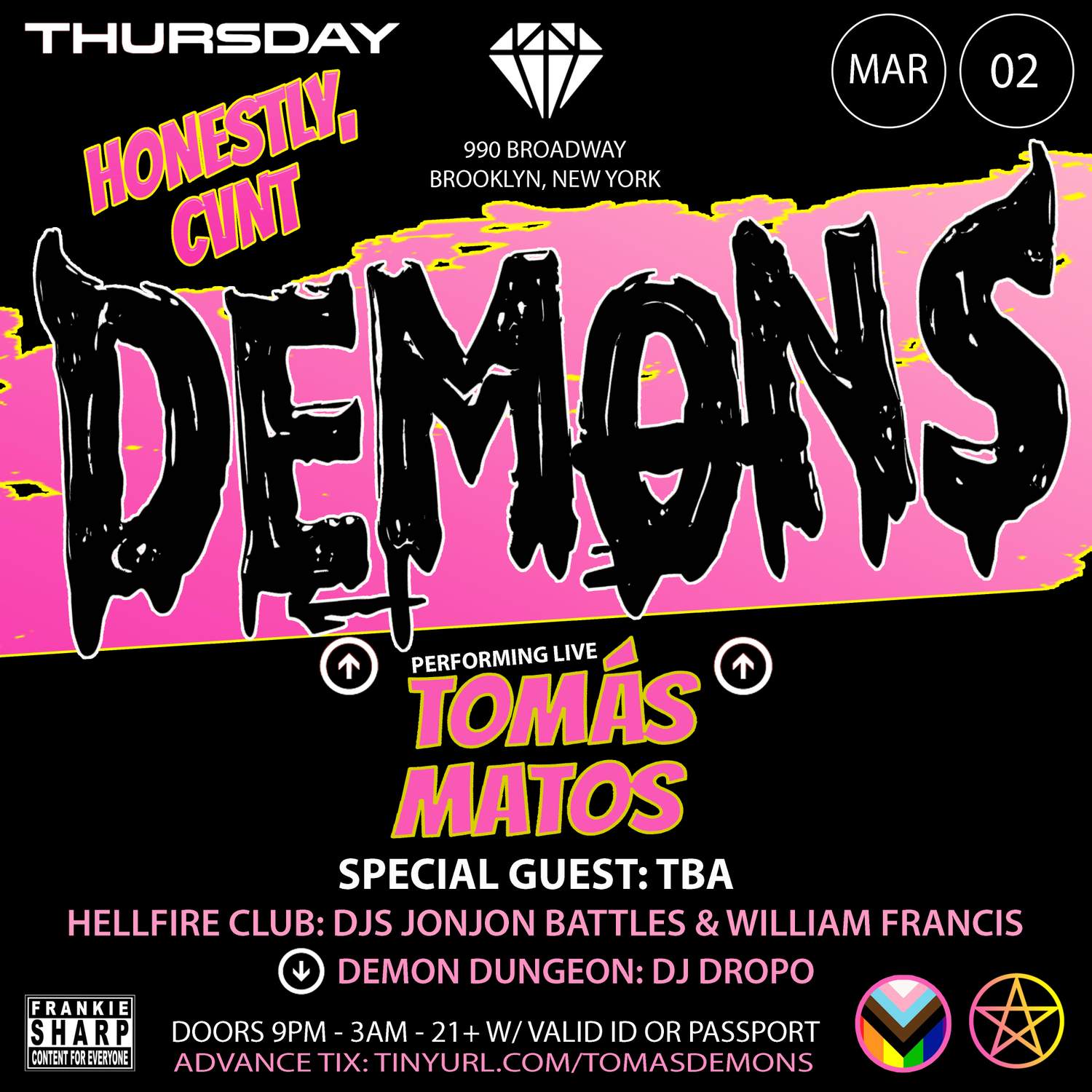 Frankie Sharp's Demons: William Francis + Jonjon Battles