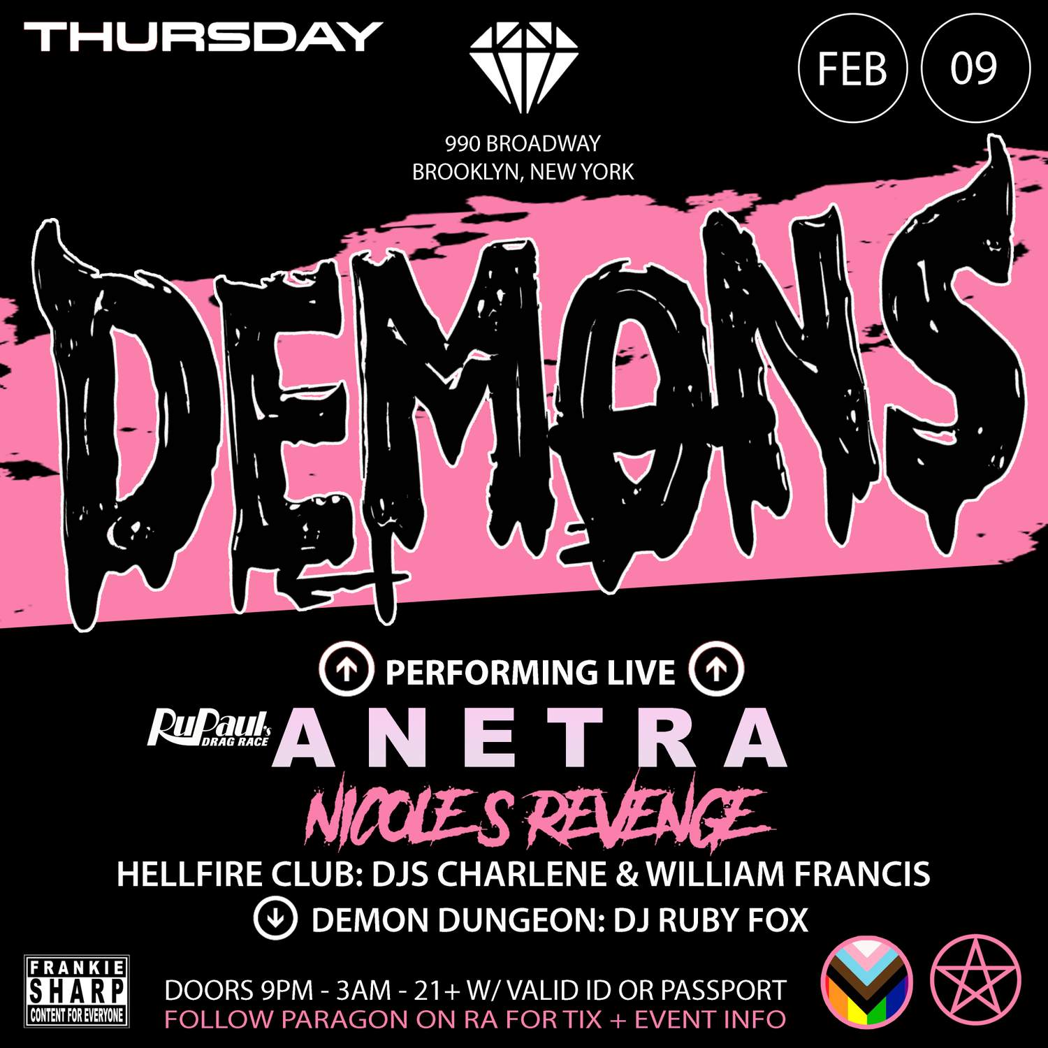Frankie Sharp's Demons: Charlene + Ruby Fox + Anetra