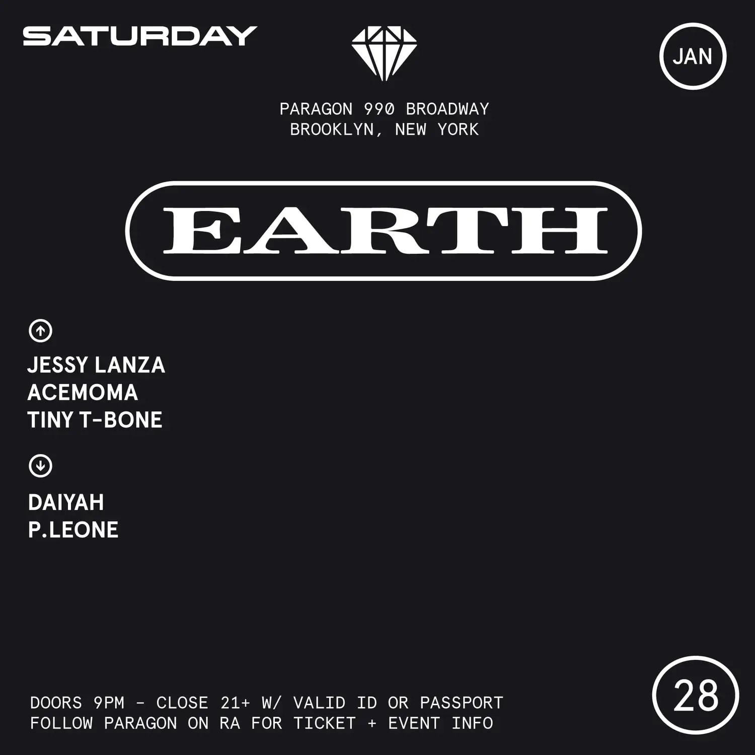 Earth: Jessy Lanza, Acemoma, Tiny T-Bone, Daiyah, P.Leone