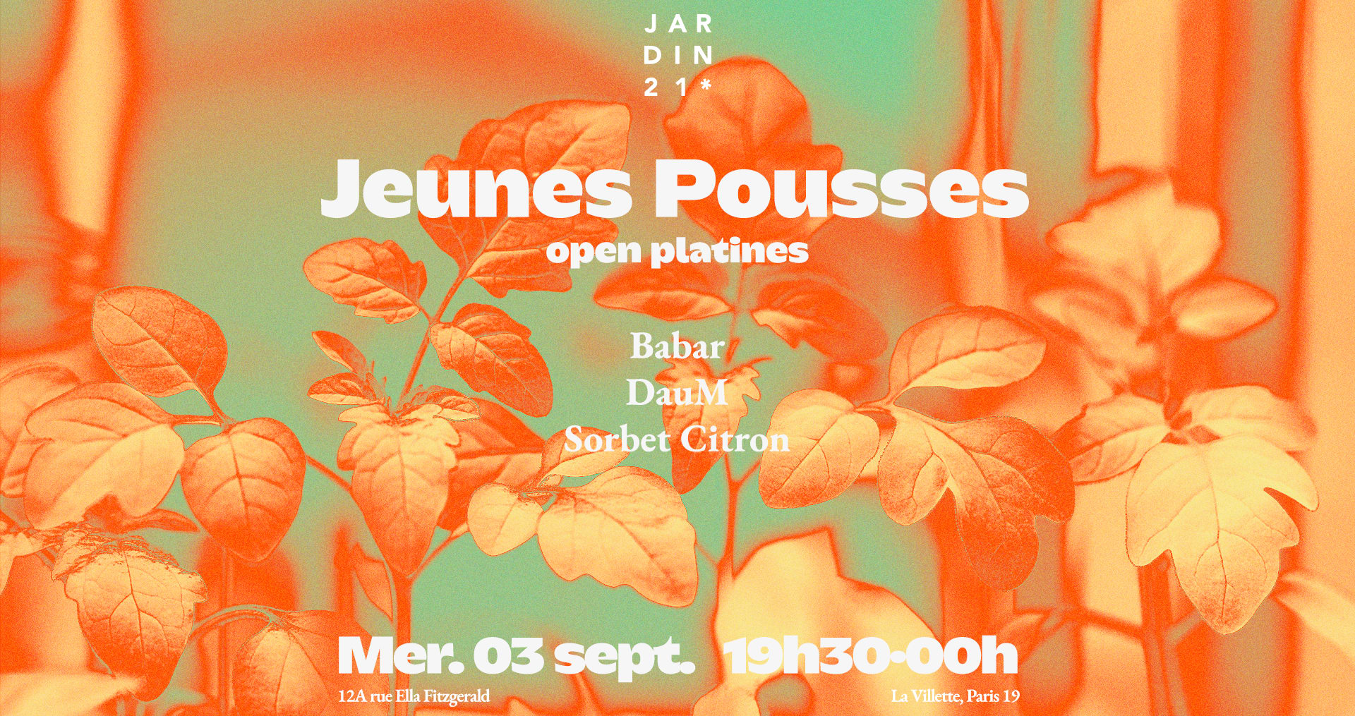 Open Air Jeunes Pousses - Djs Sets