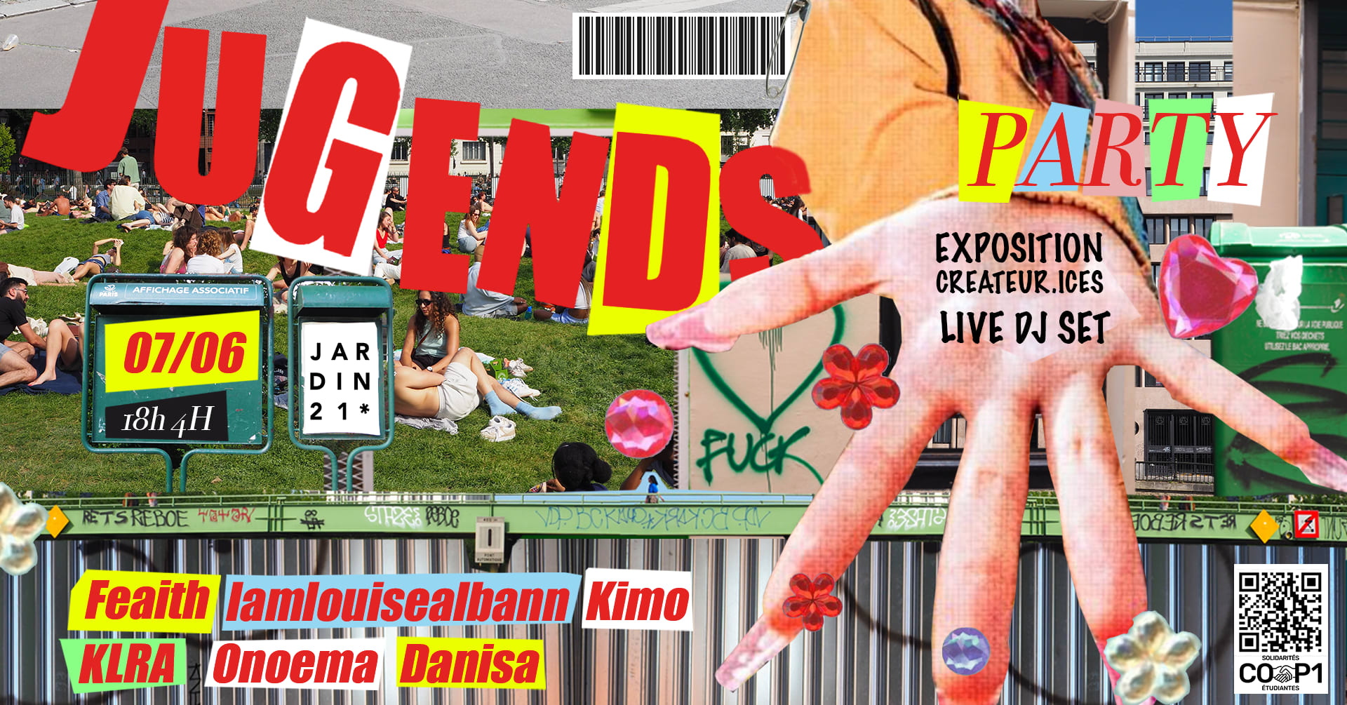 Jugends X Jardin 21 - Exposition & Dj Sets