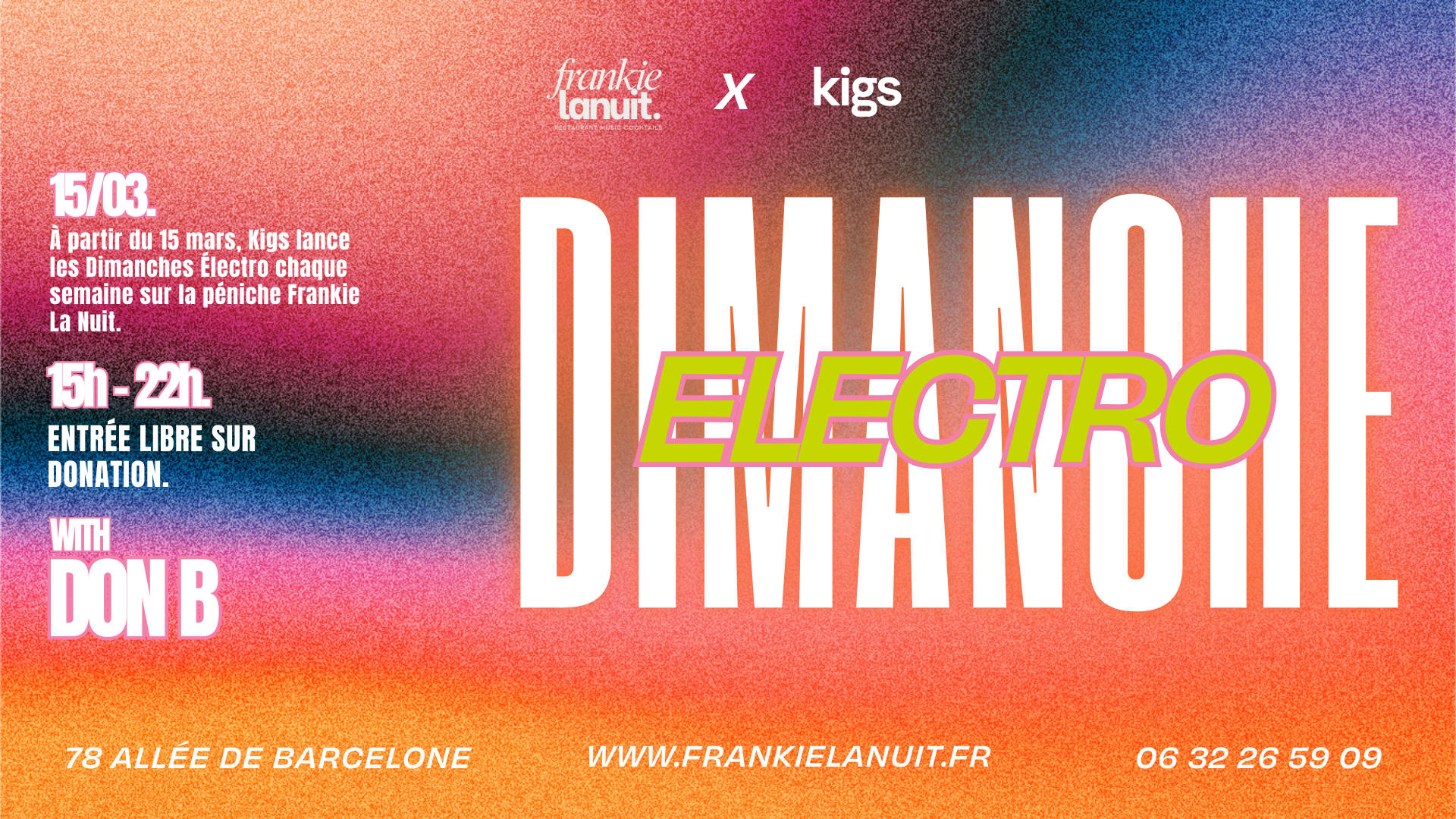 Kigs – Dimanche Electro #1 – Don Barbaras @ Frkn8