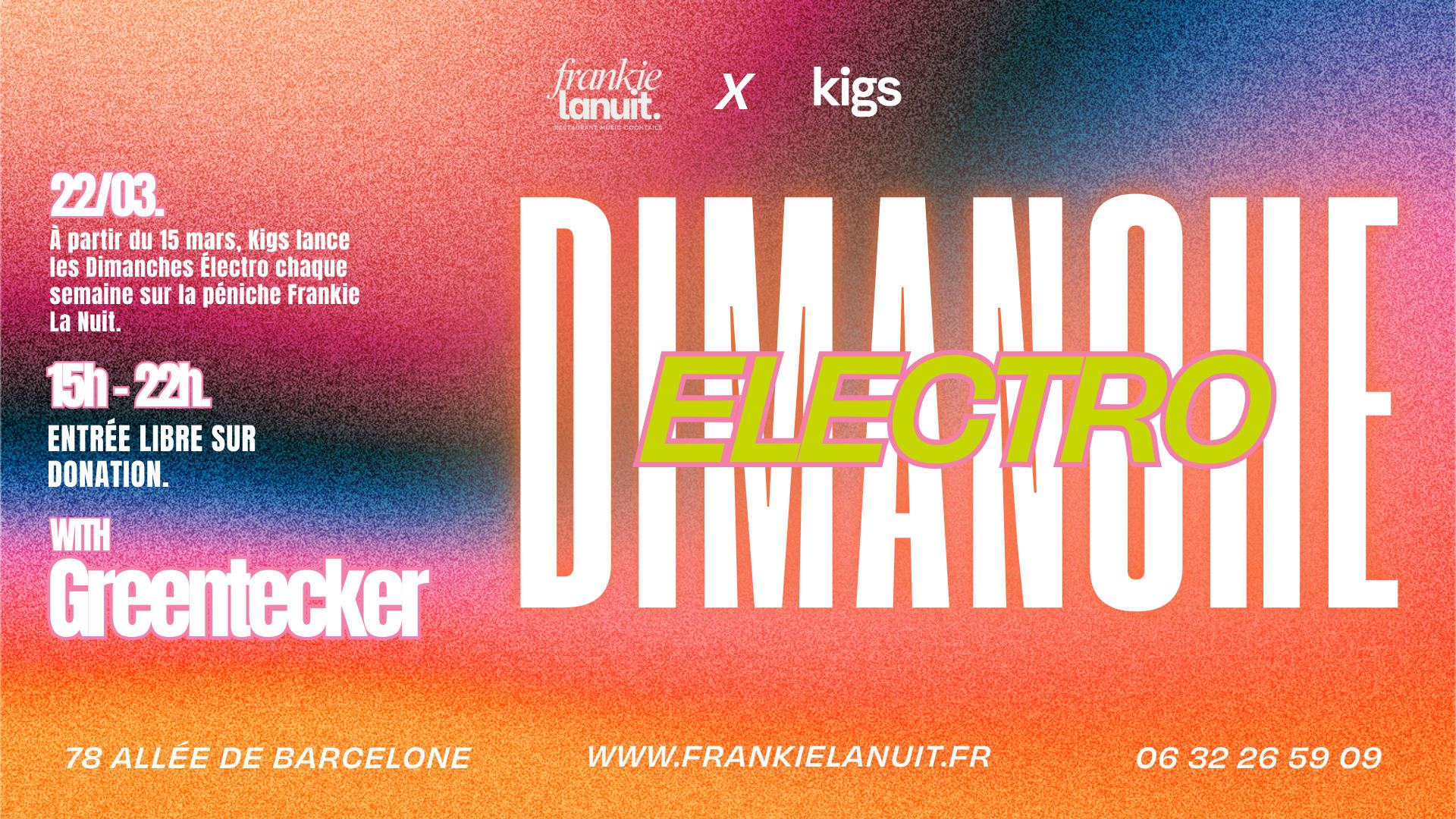 Kigs - Dimanche Electro #2 - Greentecker @ Frkn8