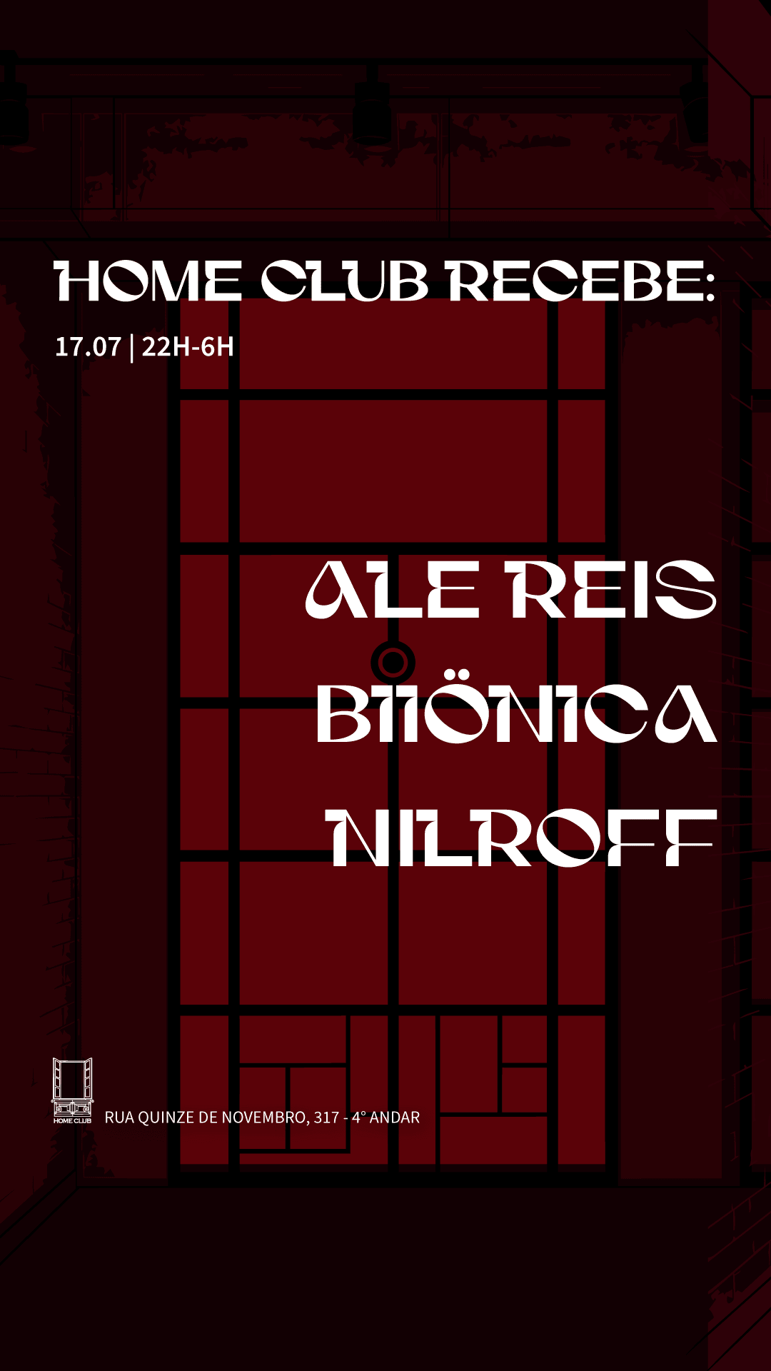 Home Club Recebe: Ale Reis, Biiönica E Nilroff