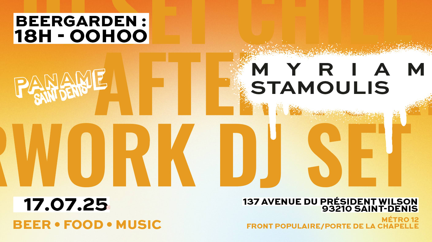 Afterwork Open Air - Myriam Stamoulis Dj Set