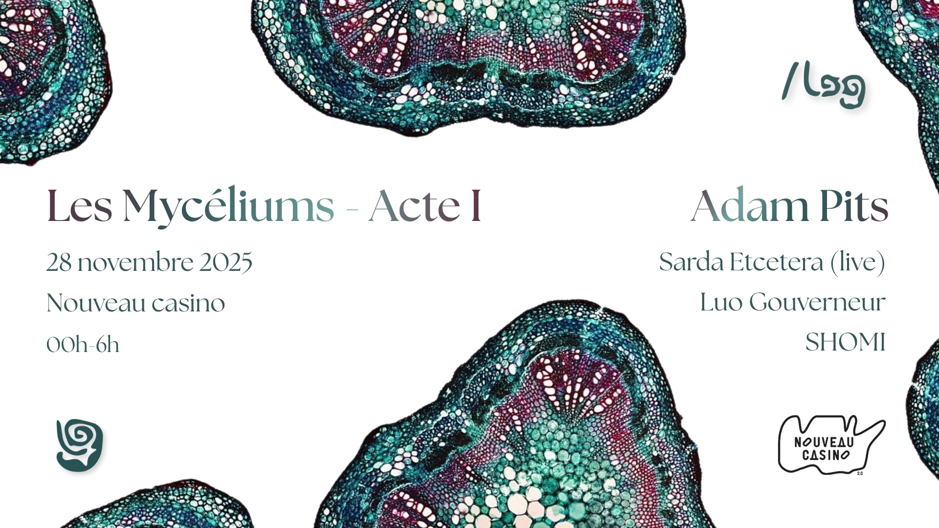 Les Mycéliums - Acte I : /Log Invite Adam Pits | 28/11