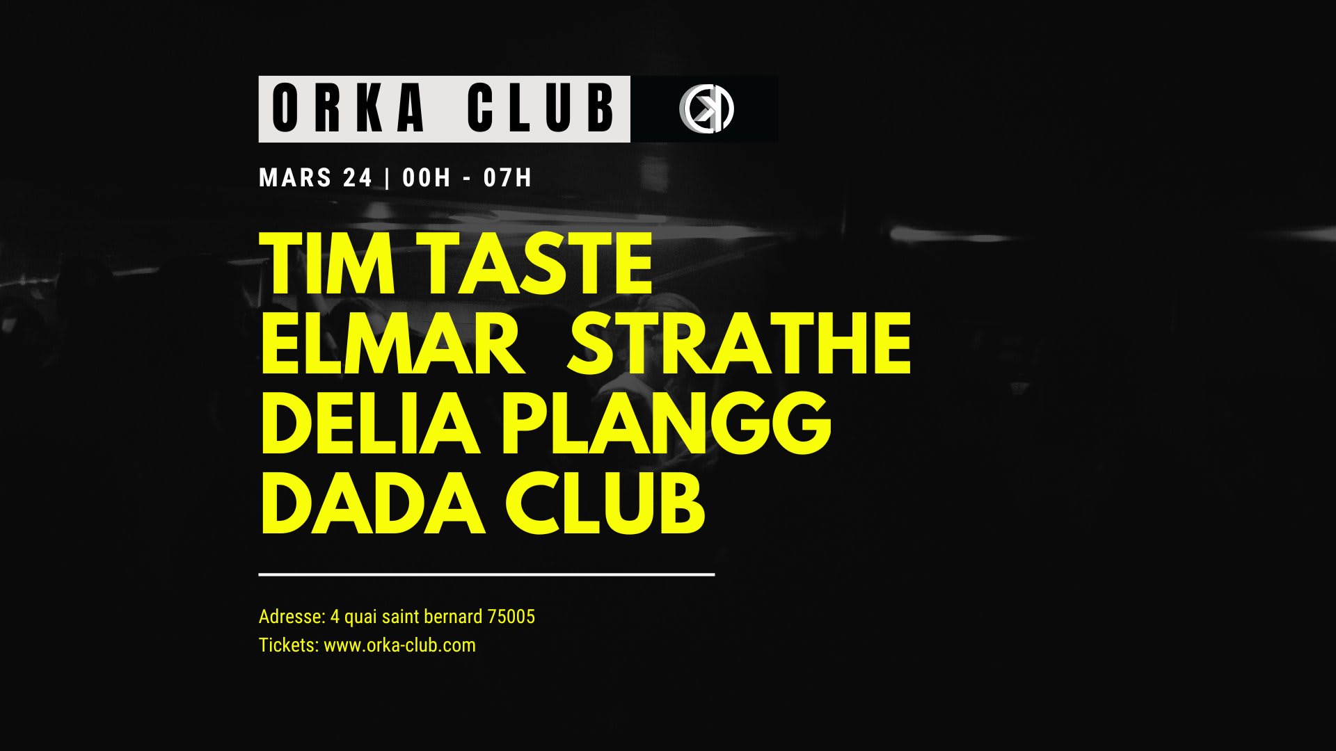 Orka Mit Tim Taste / Elmar Strathe /Delia Plangg / Dada Club