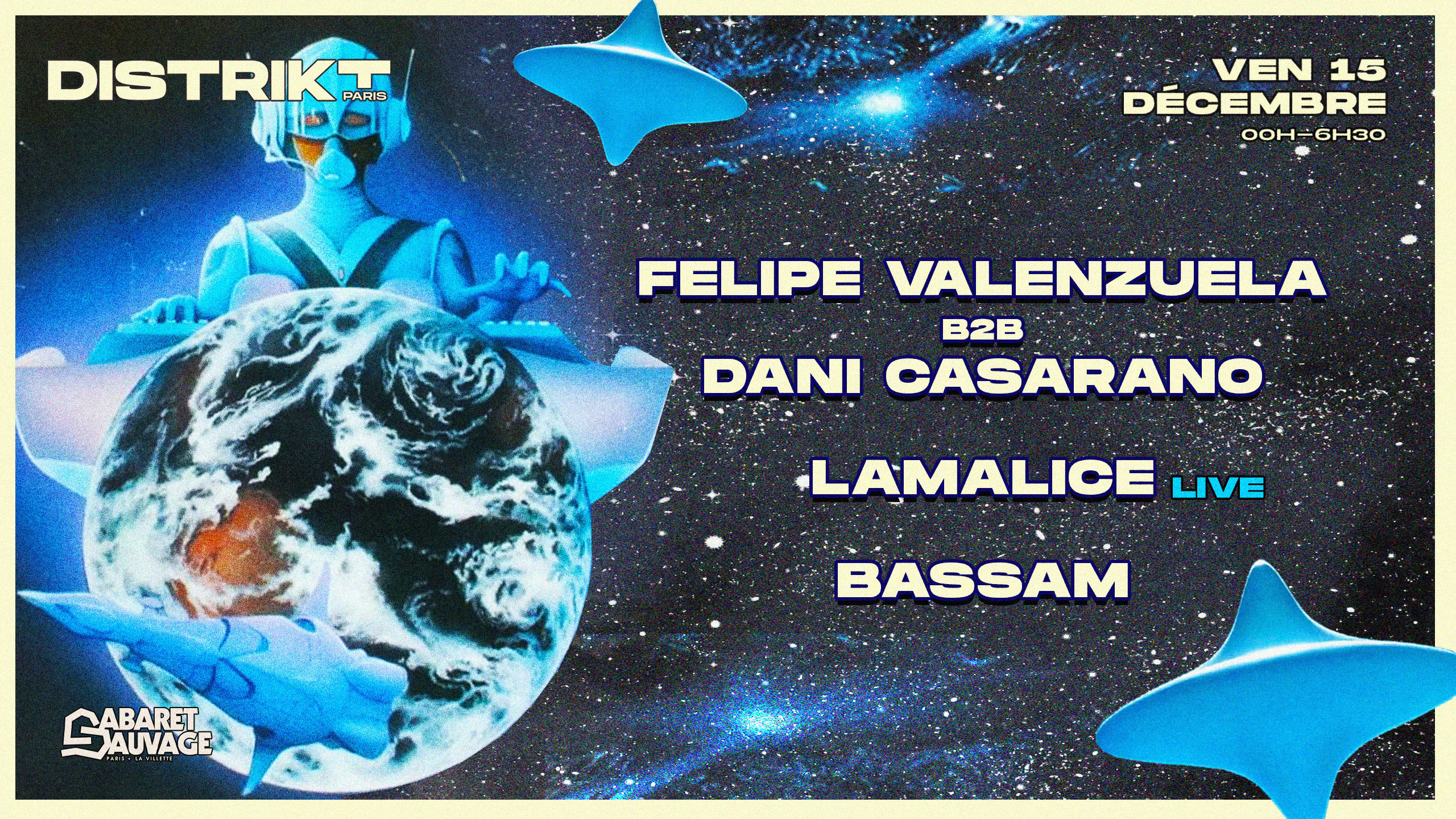 Distrikt Paris W/ Lamalice (Live), Bassam & Melcure
