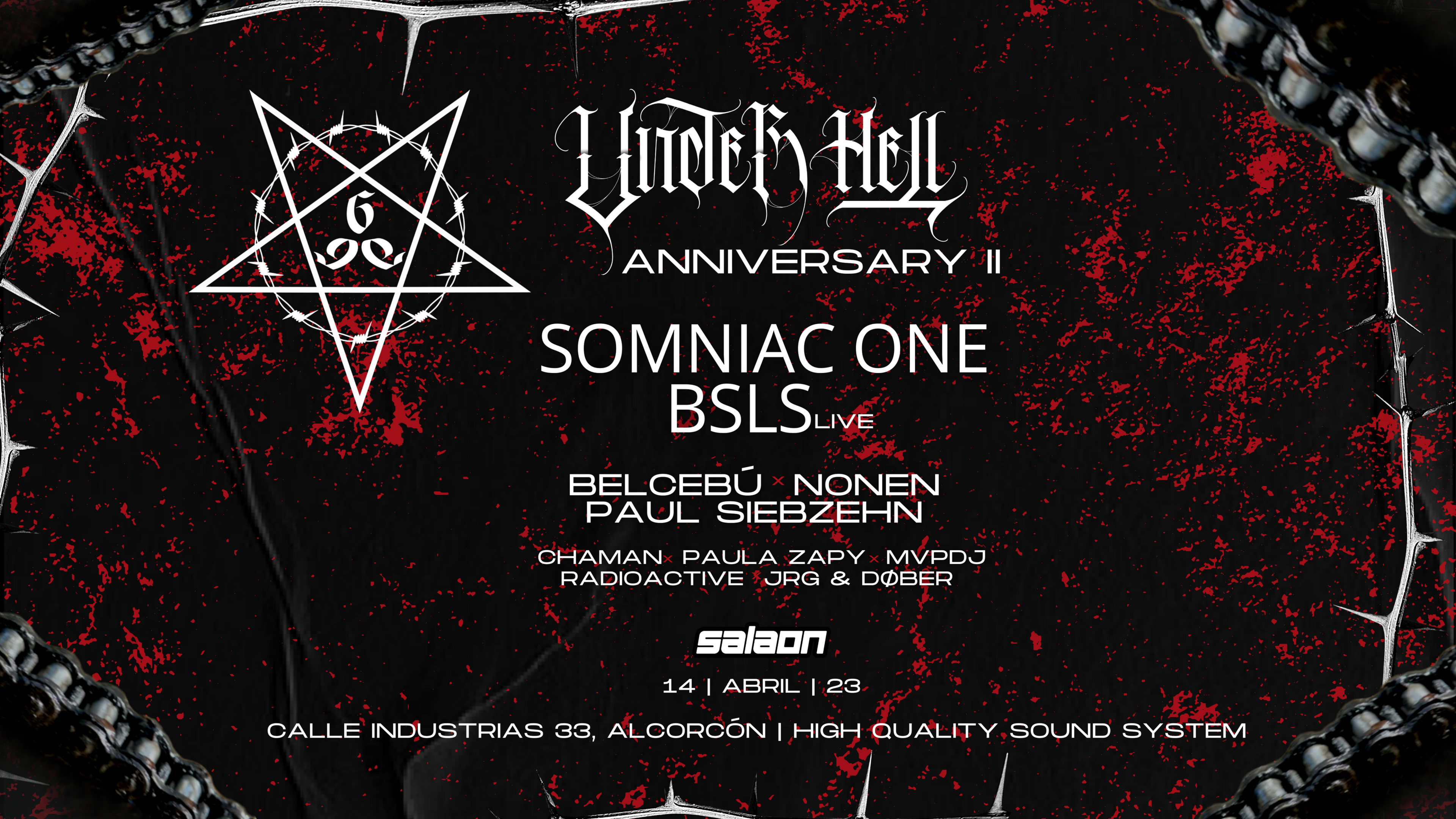 Under Hell Anniversary II X Somniac One + Bsls Live