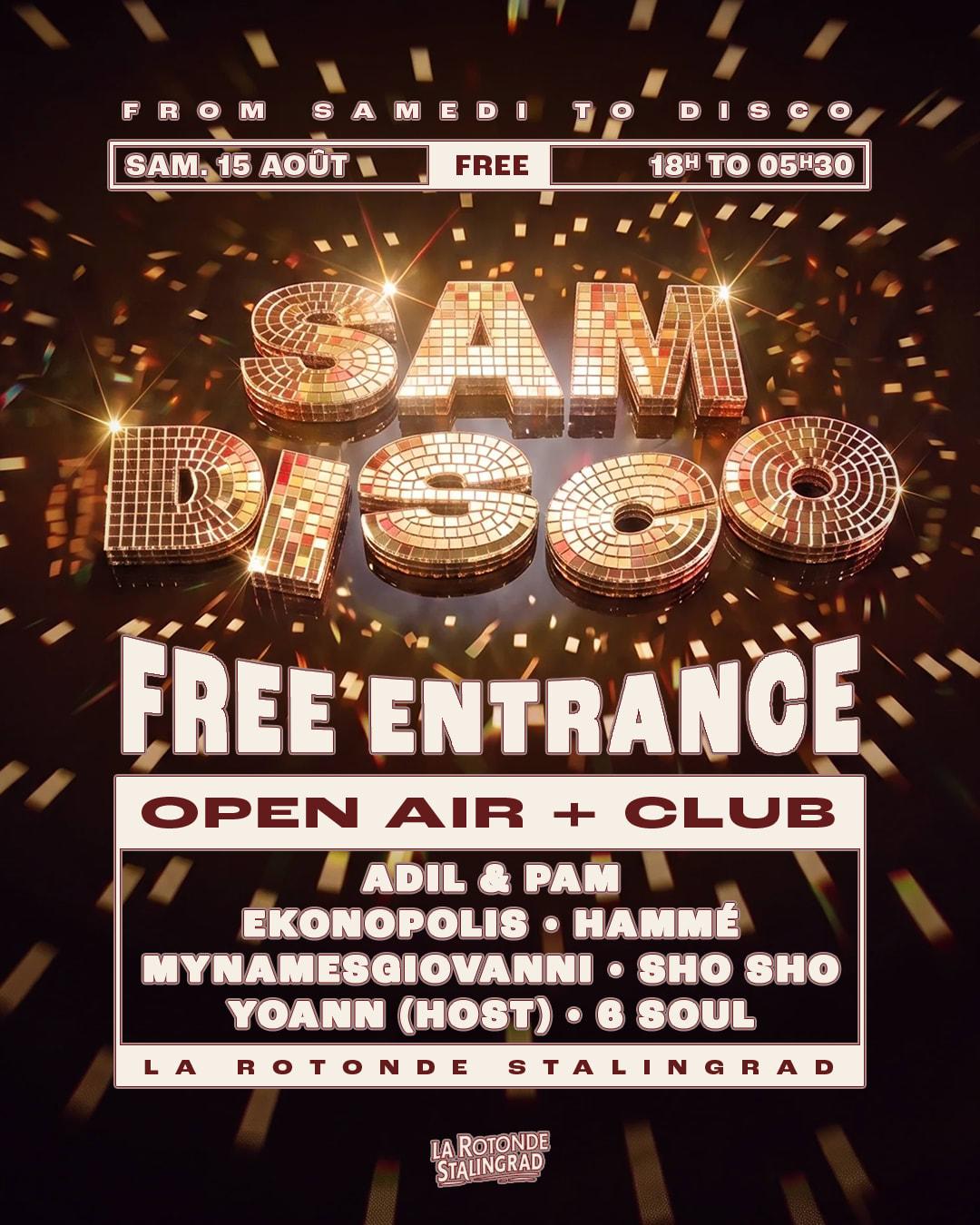 Samedisco · Free Disco Open Air & Night