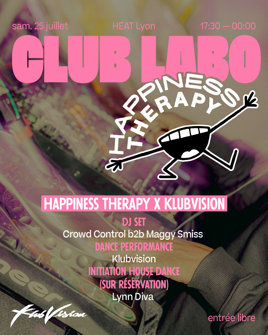 [Gratuit] Club Labo : Happiness Therapy X Klubvision