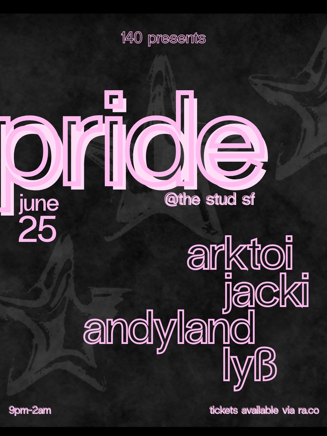 140 Pride @ The Stud Sf