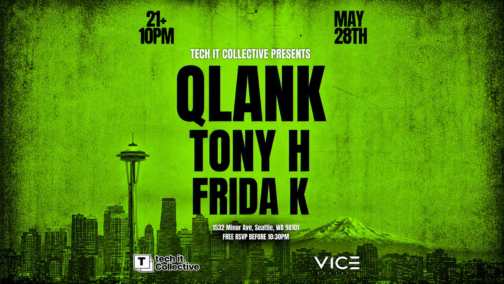 Tech It Presents: Qlank, Tony H, Frida K