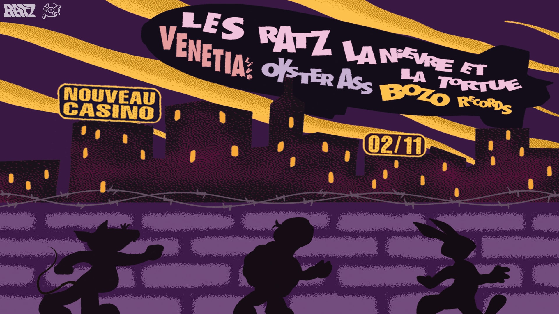 Les Ratz X Ln&Lt W/ Venetia (Live), Bozo Records, Oyster Ass