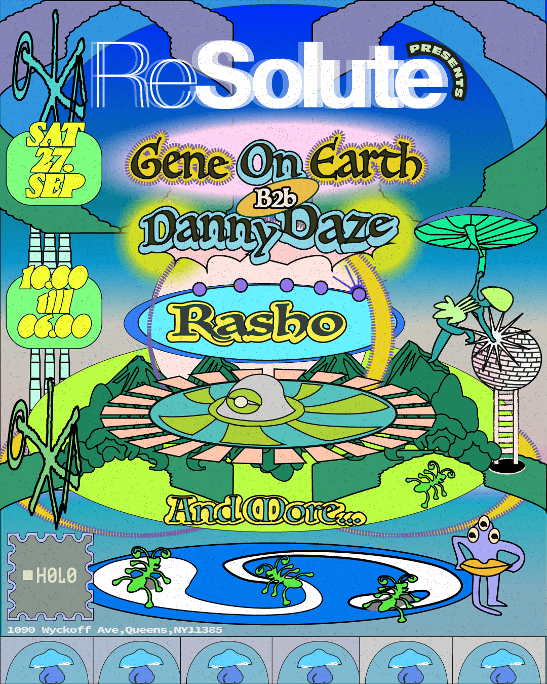 Resolute Presents: Gene On Earth B2b Danny Daze + Rasho