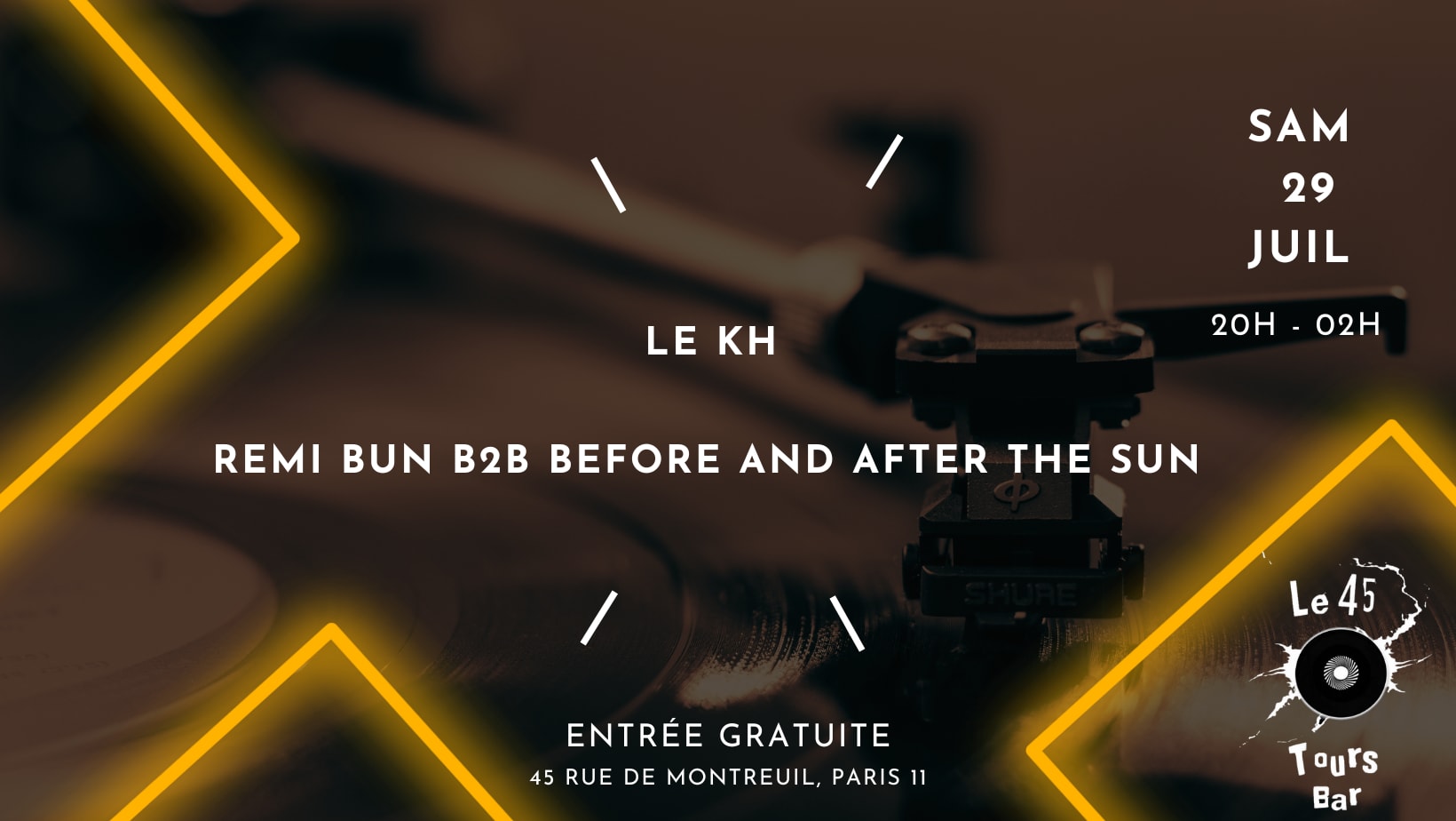 Le 45 Tours Invite Kh, Remi Bun B2b Before & After The Sun