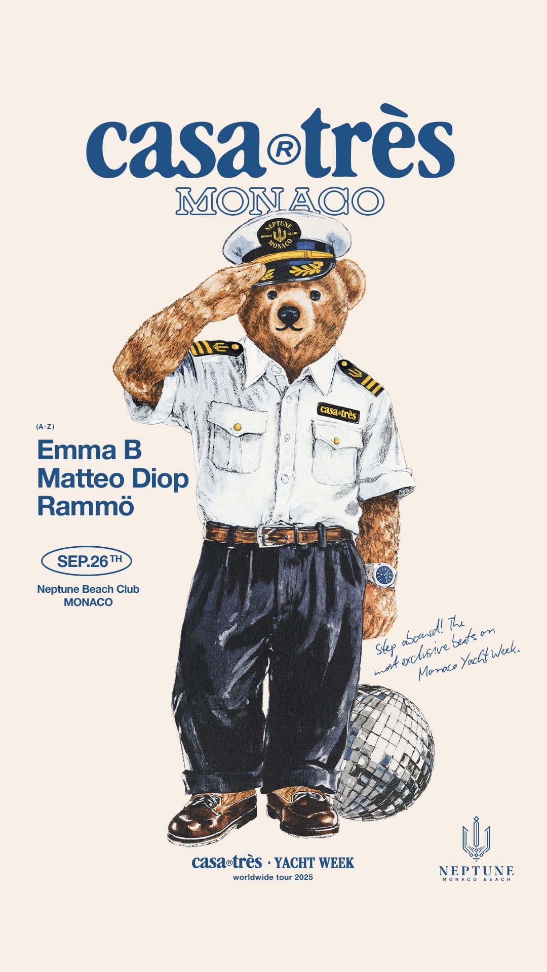 Casa Très X Monaco Yacht Week: Emma B, Matteo Diop & Rammö