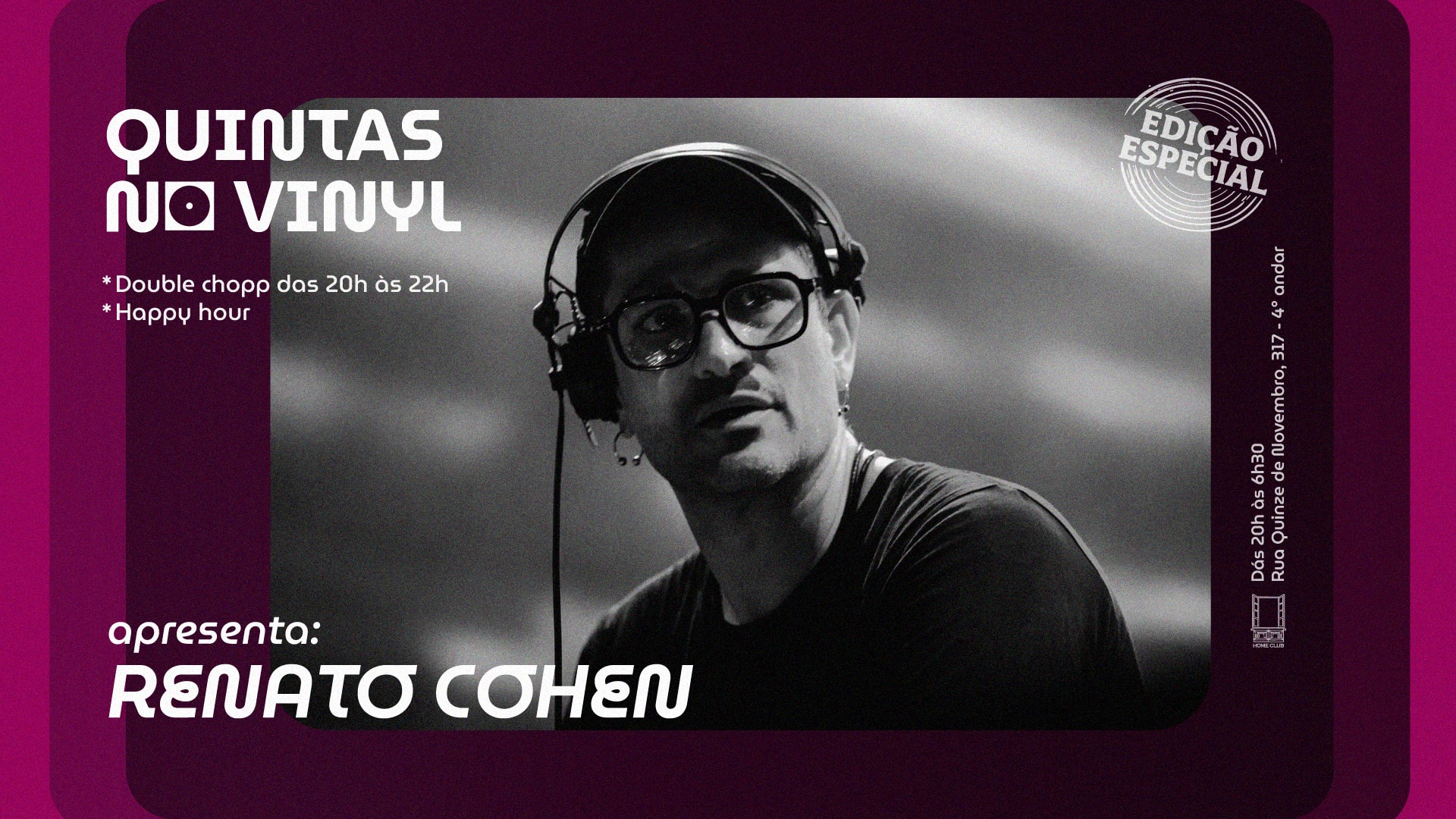 Quintas No Vinyl Convida Renato Cohen
