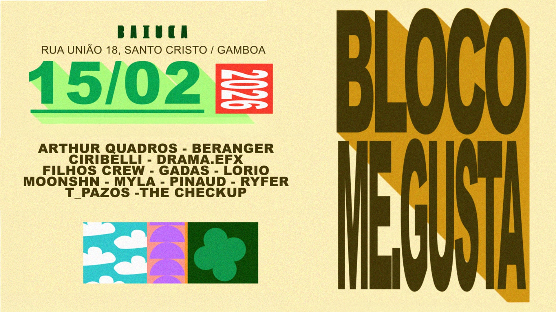 Bloco Me Gusta 2026 / 10 Anos
