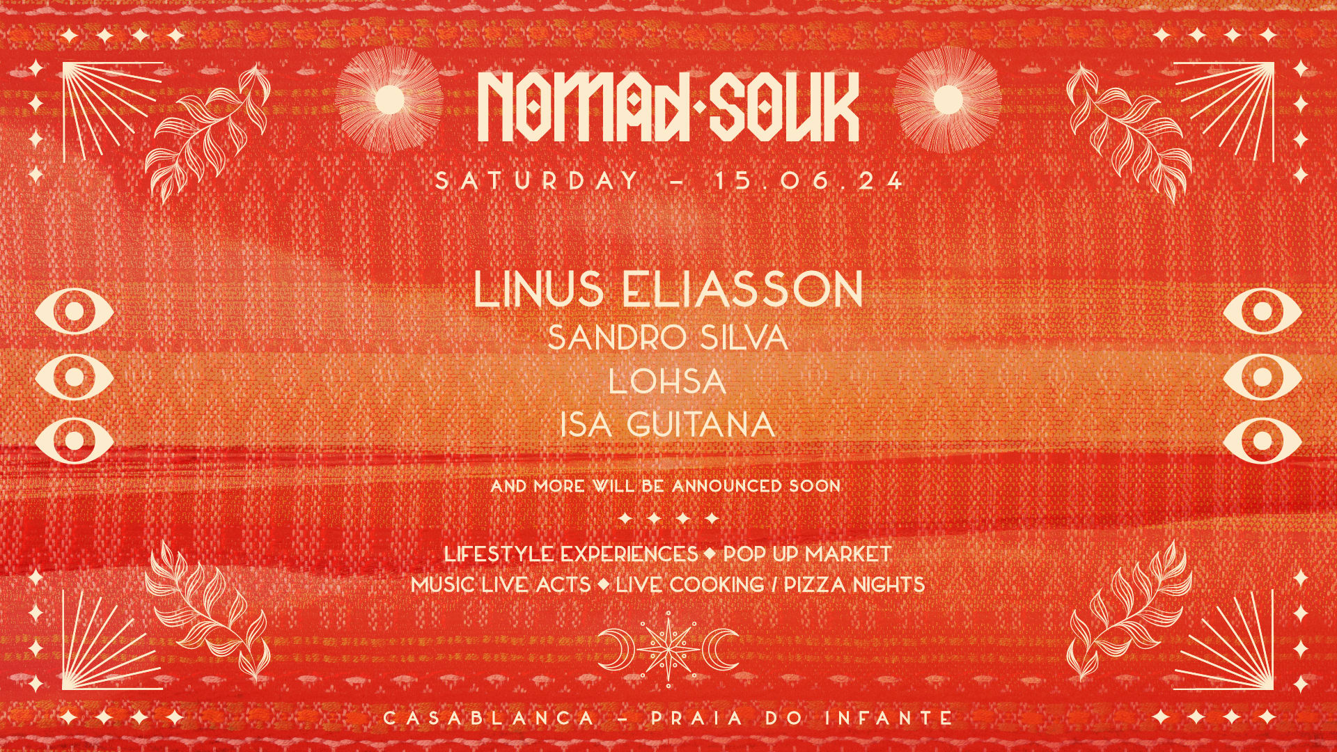 Nomad Souk 1st Edition | Sat 15 Jun • Linus Eliasson & More
