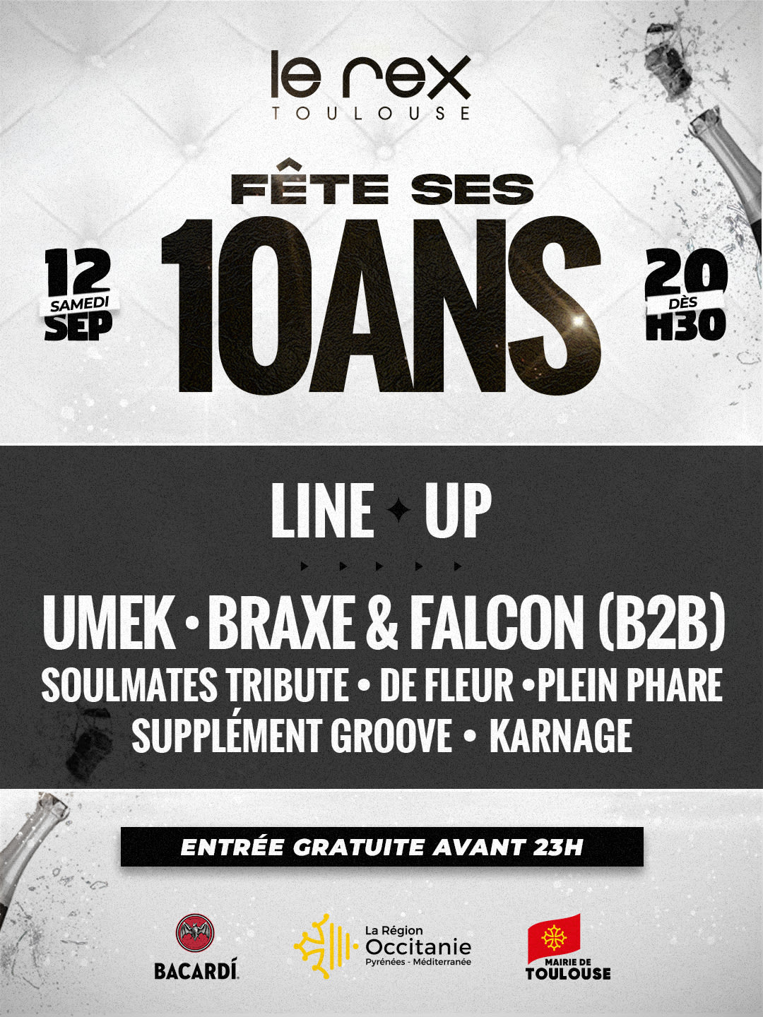 Le Rex Fête Ses 10 Ans ! (Entrée Gratuite De 20h30 À 23h00)