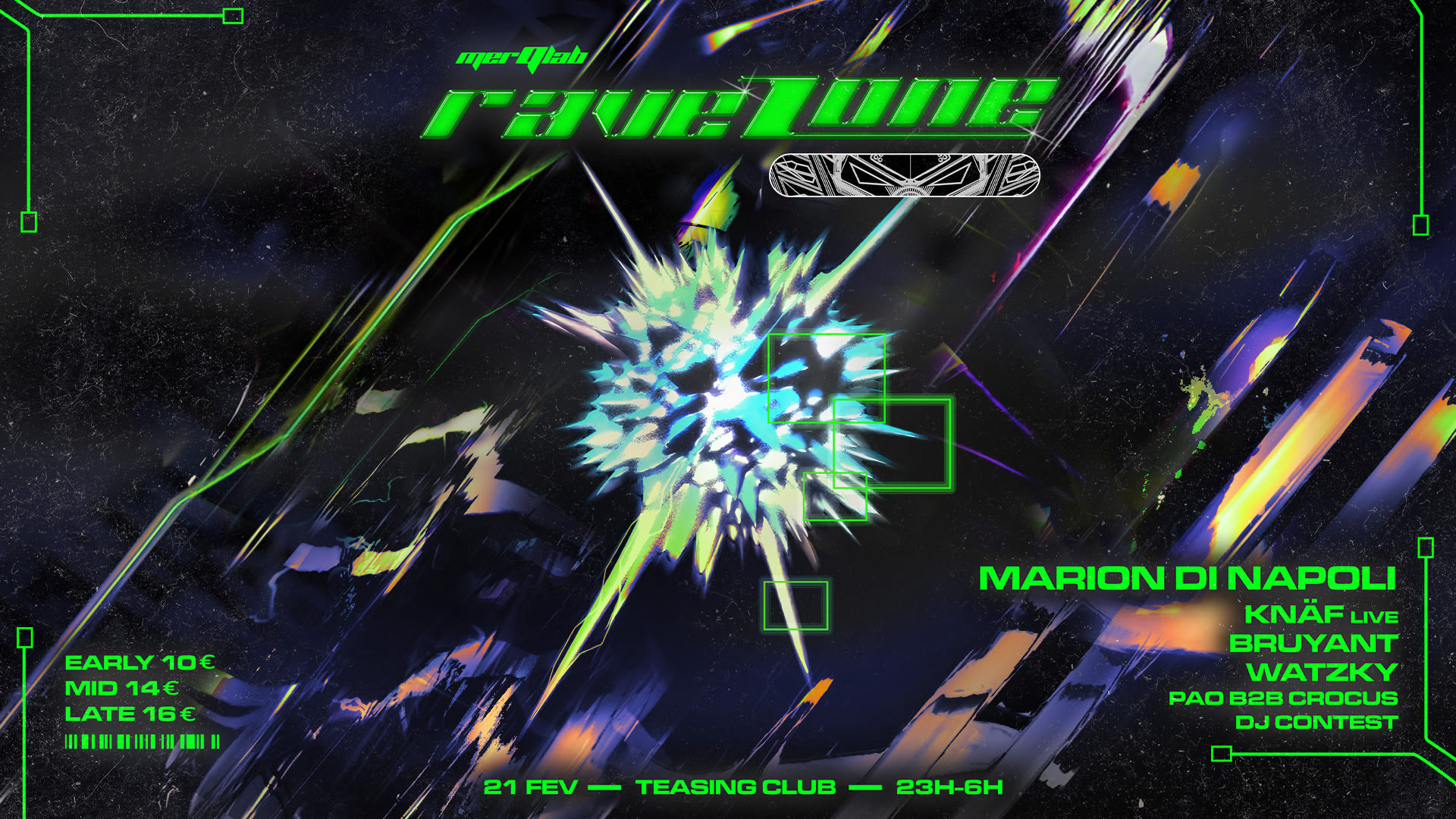 Merqlab : Rave Zone - Marion DI Napoli, Knäf, Bruyant,Watzky