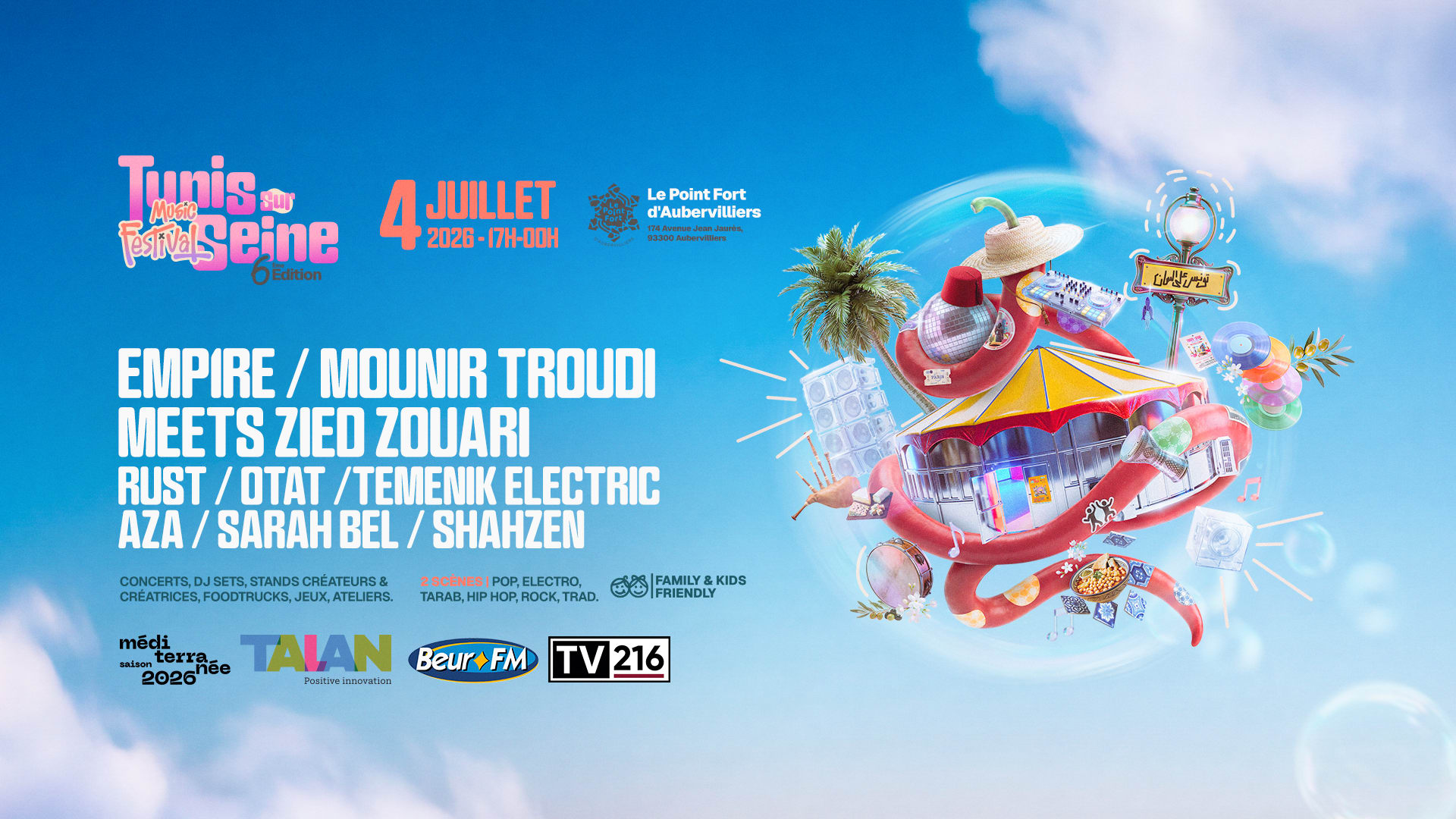 Tunis Sur Seine Music Festival #6 : Emp1re · Mounir Troudi..