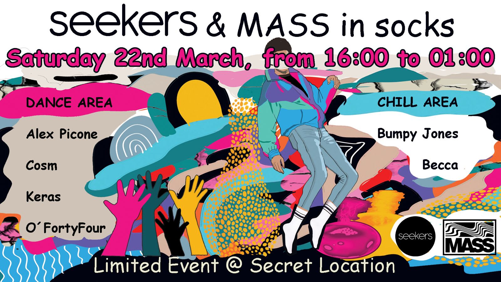 Seekers & Mass In Socks (Final 20 Tickets)