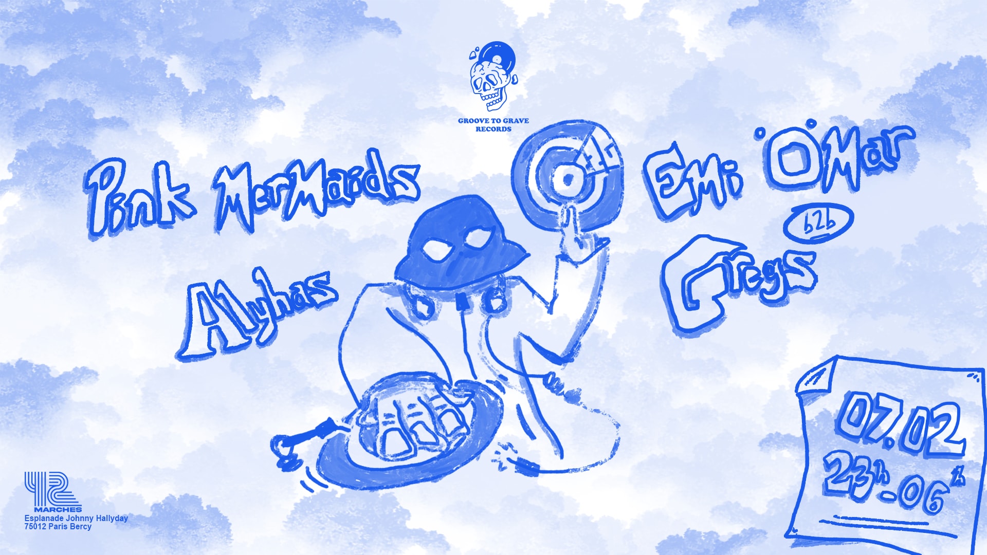 Groove To Grave : Emi Ömar B2b Gregs, Alyhas, Pink Mermaids