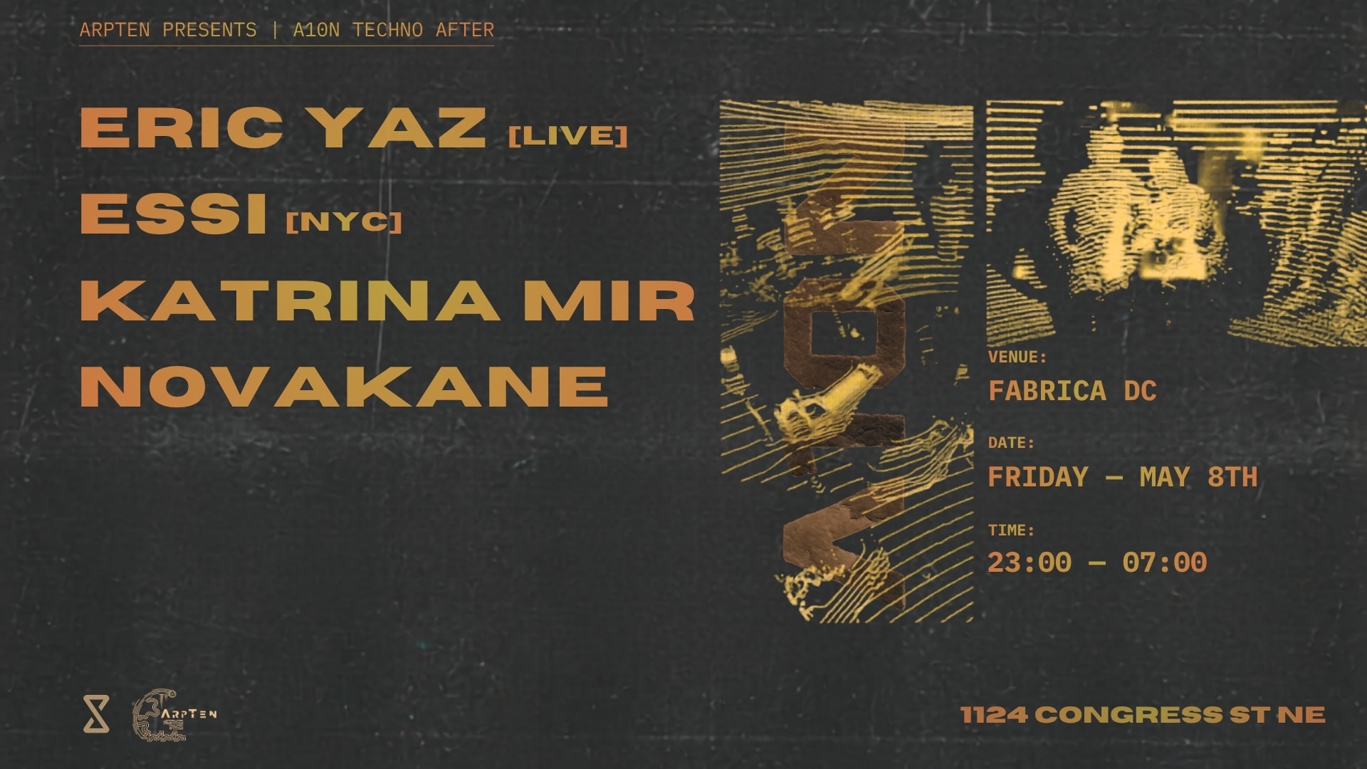 A10n Techno After: Eric Yaz, Essi, Katrina Mir, Novakane
