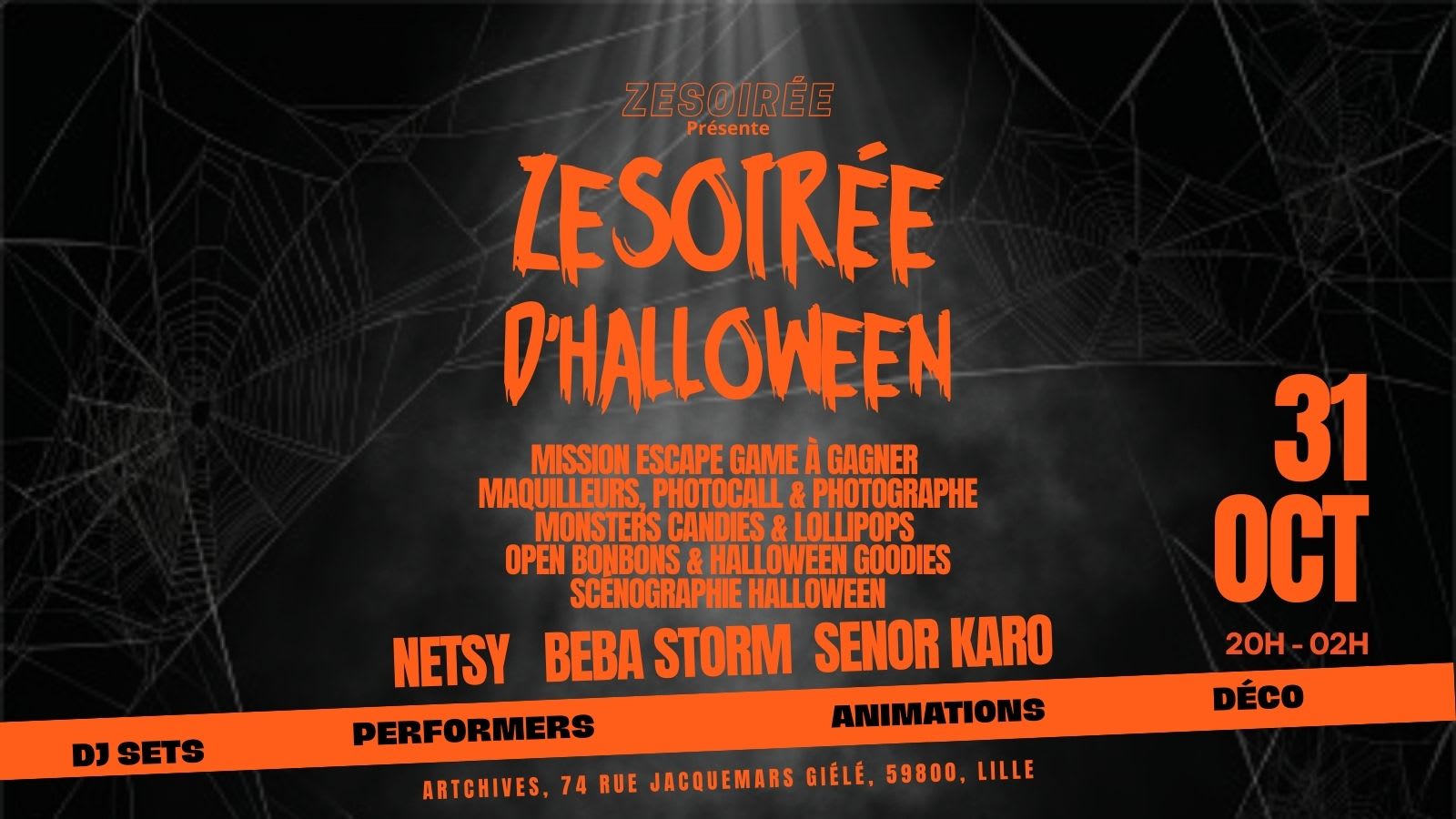 Zesoirée D’Halloween - Lille Édition 2025