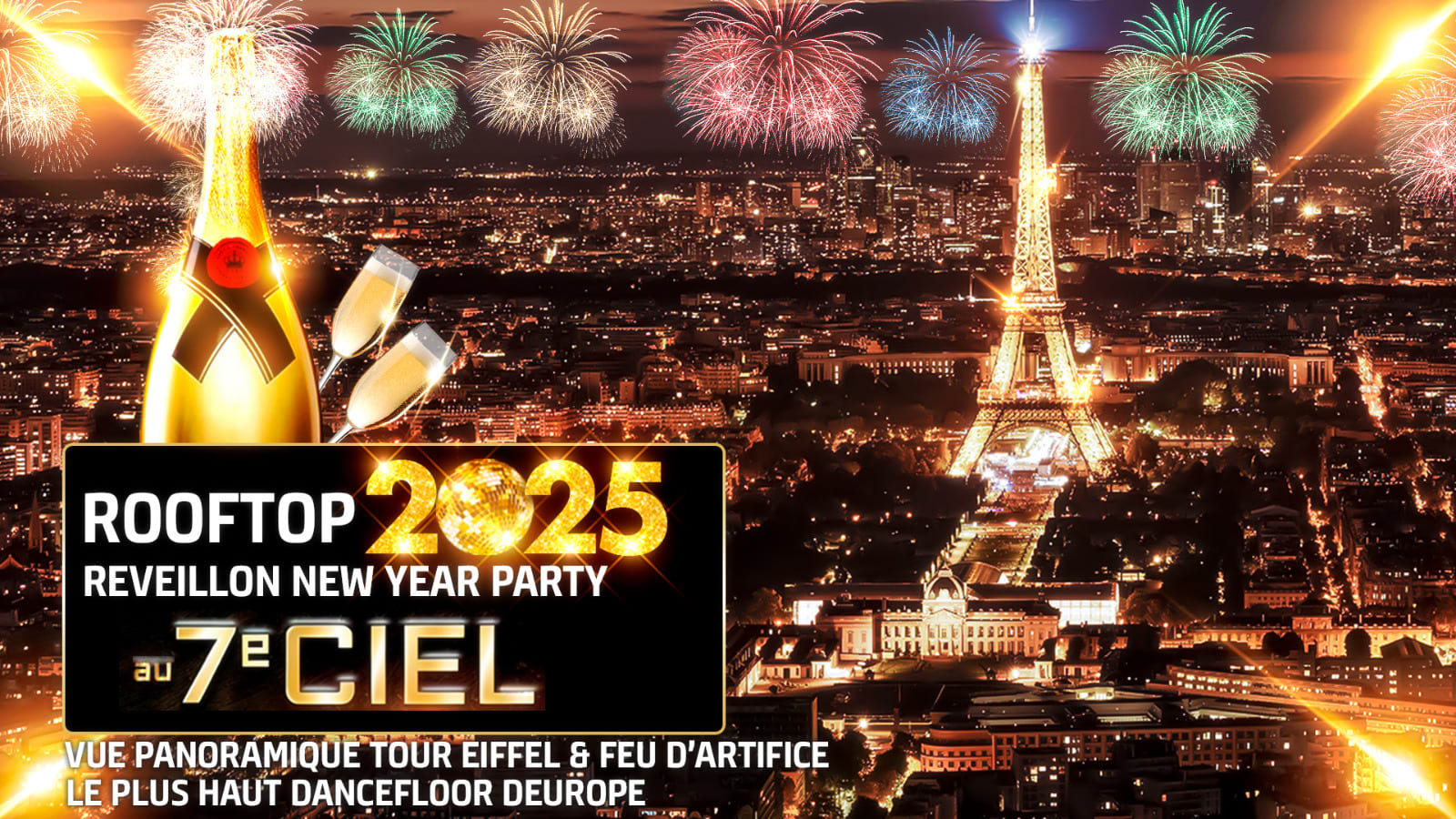 Rooftop Geant New Year 2025 Panoramique Paris Tour Eiffel