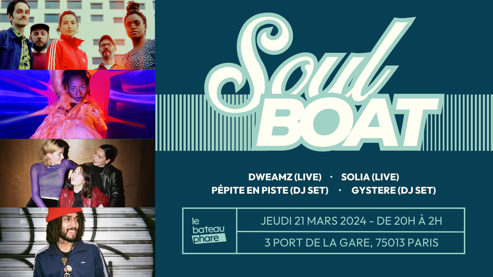 Soulboat - Dweamz, Solia, Pépite En Piste Et Gystere