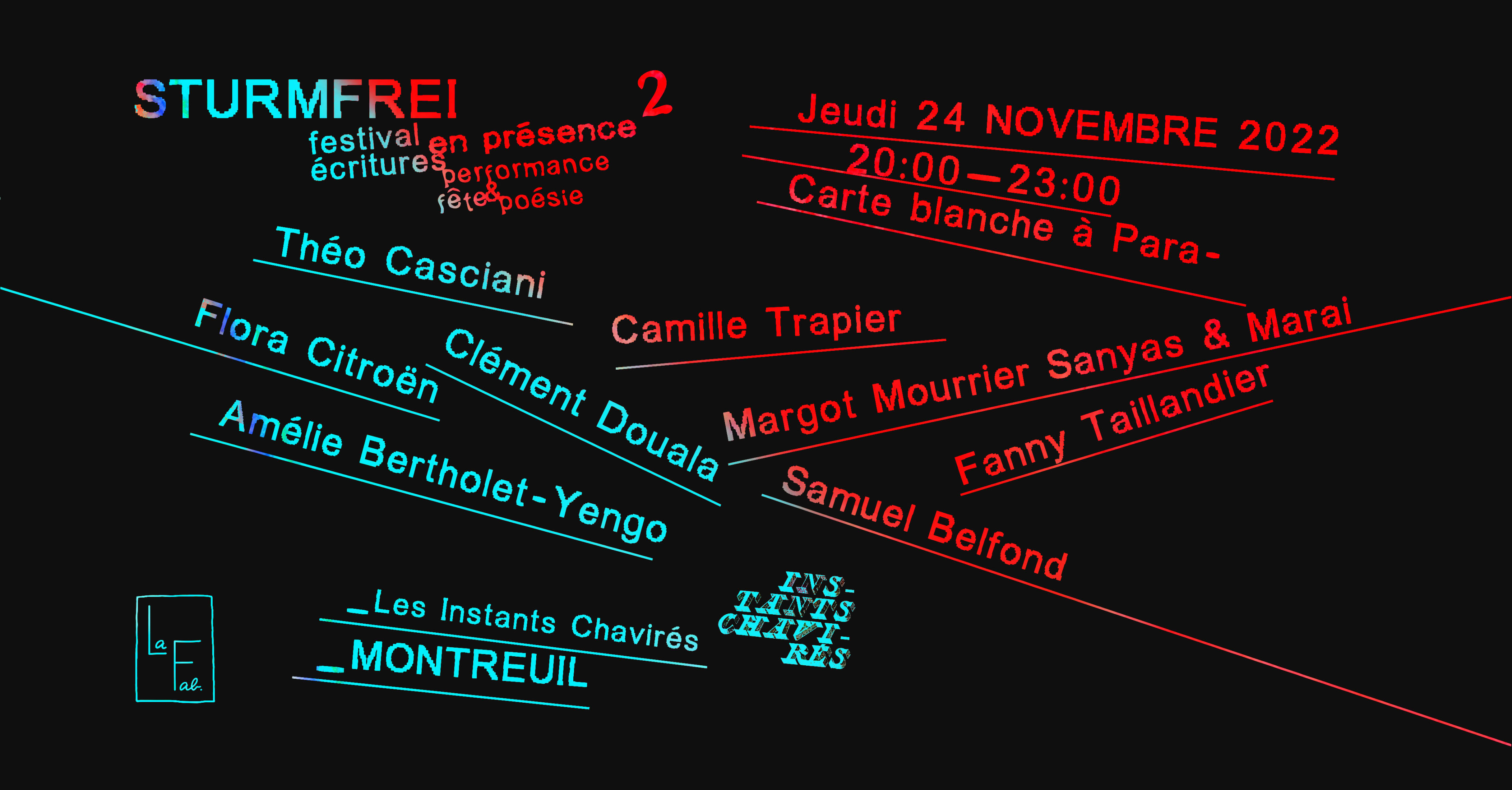Sturmfrei Festival X Les Instants Chavires