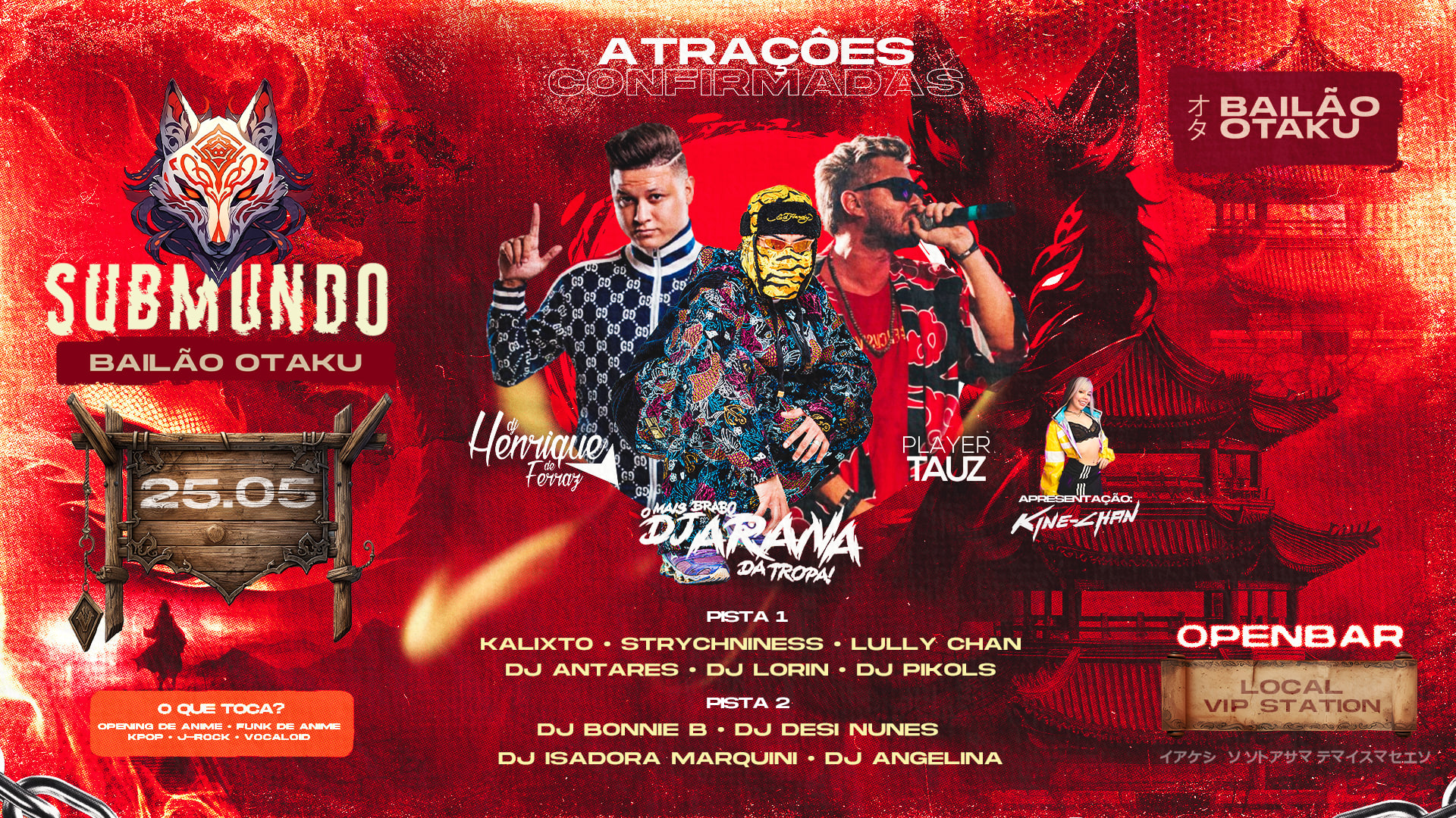 Bailão Otaku - Edição Submundo - Open Bar