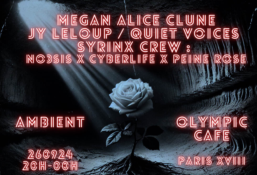 Syrinx Music : Megan Alice Clune (Room40) + Jean-Yves Leloup