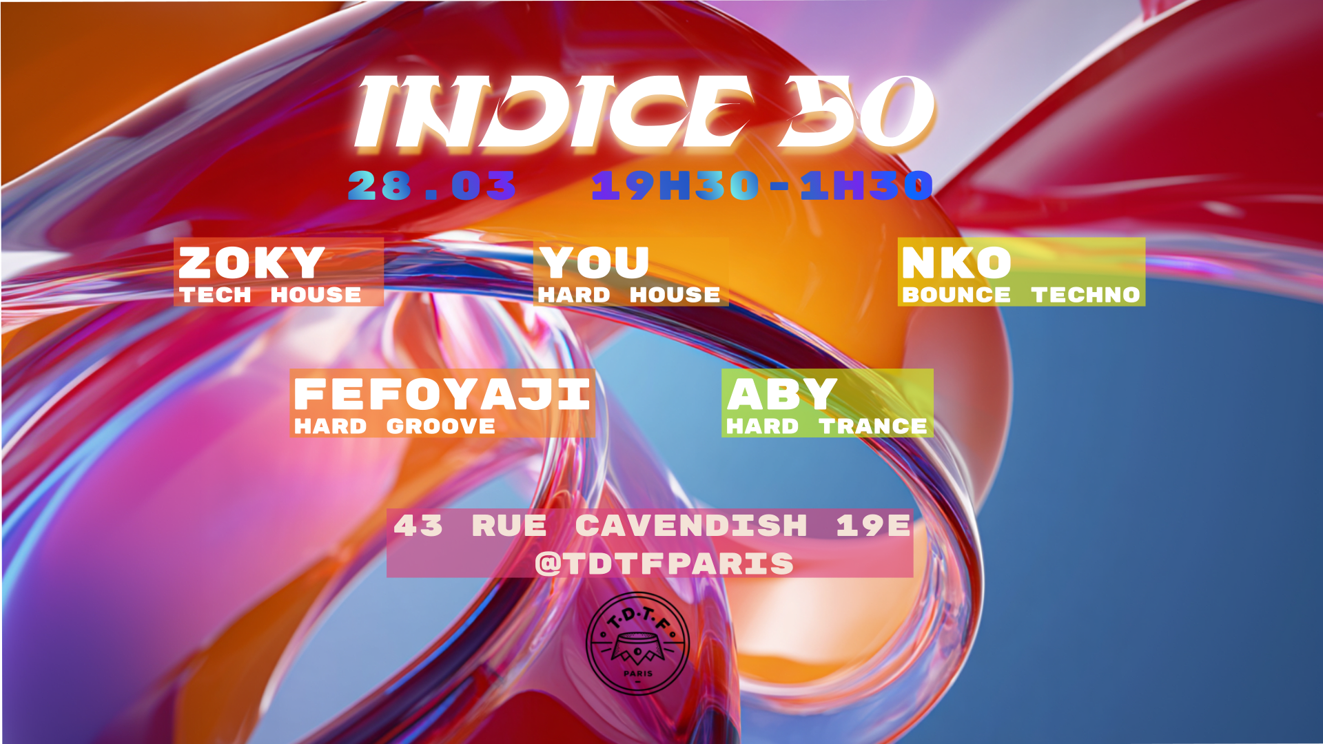 Indice 50 X Tdtf #2 W/ Zoky, Fefoyaji, You, Aby, Nko