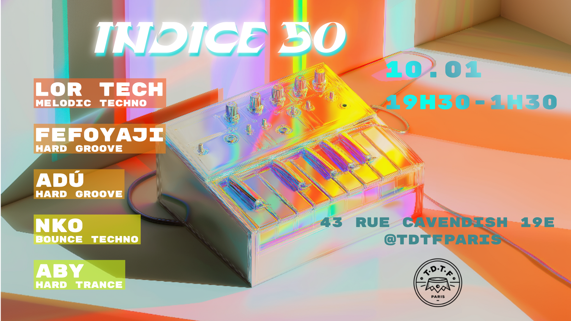 Indice 50 X Tdtf W/ Lor Tech, Fefoyaji, Adú, Nko, Aby