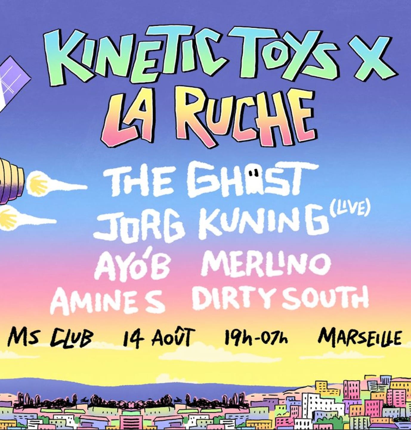 La Ruche X Kinetik Toys : The Ghost, Jorg Kuning (Live)
