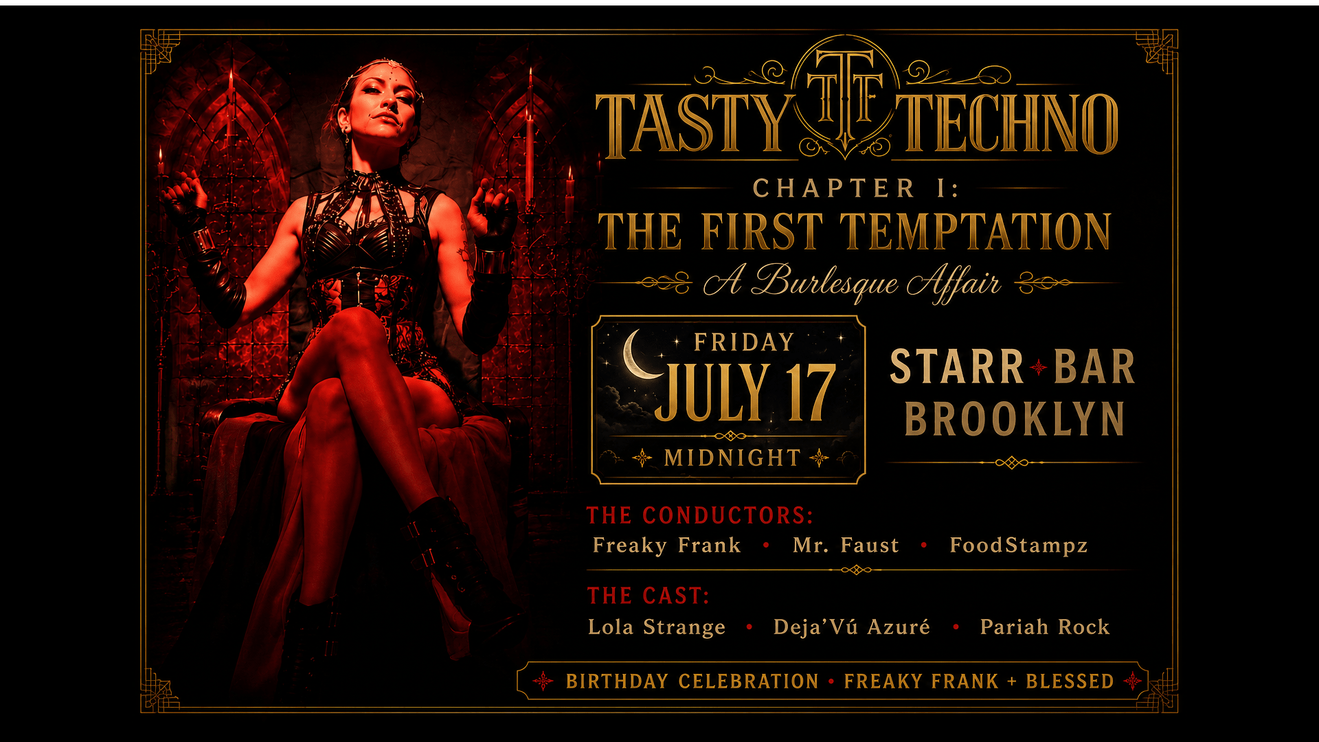Tasty Techno - A Burlesque Affair: The First Temptation