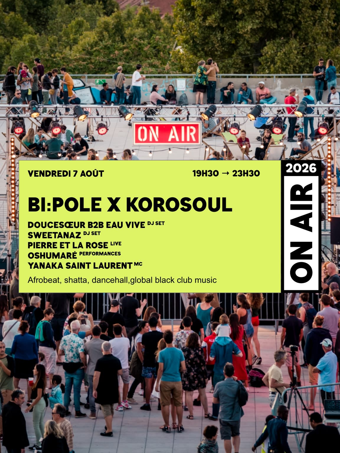 On Air 2026 : Bi:Pole X Korosoul @ Toit - Terrasse