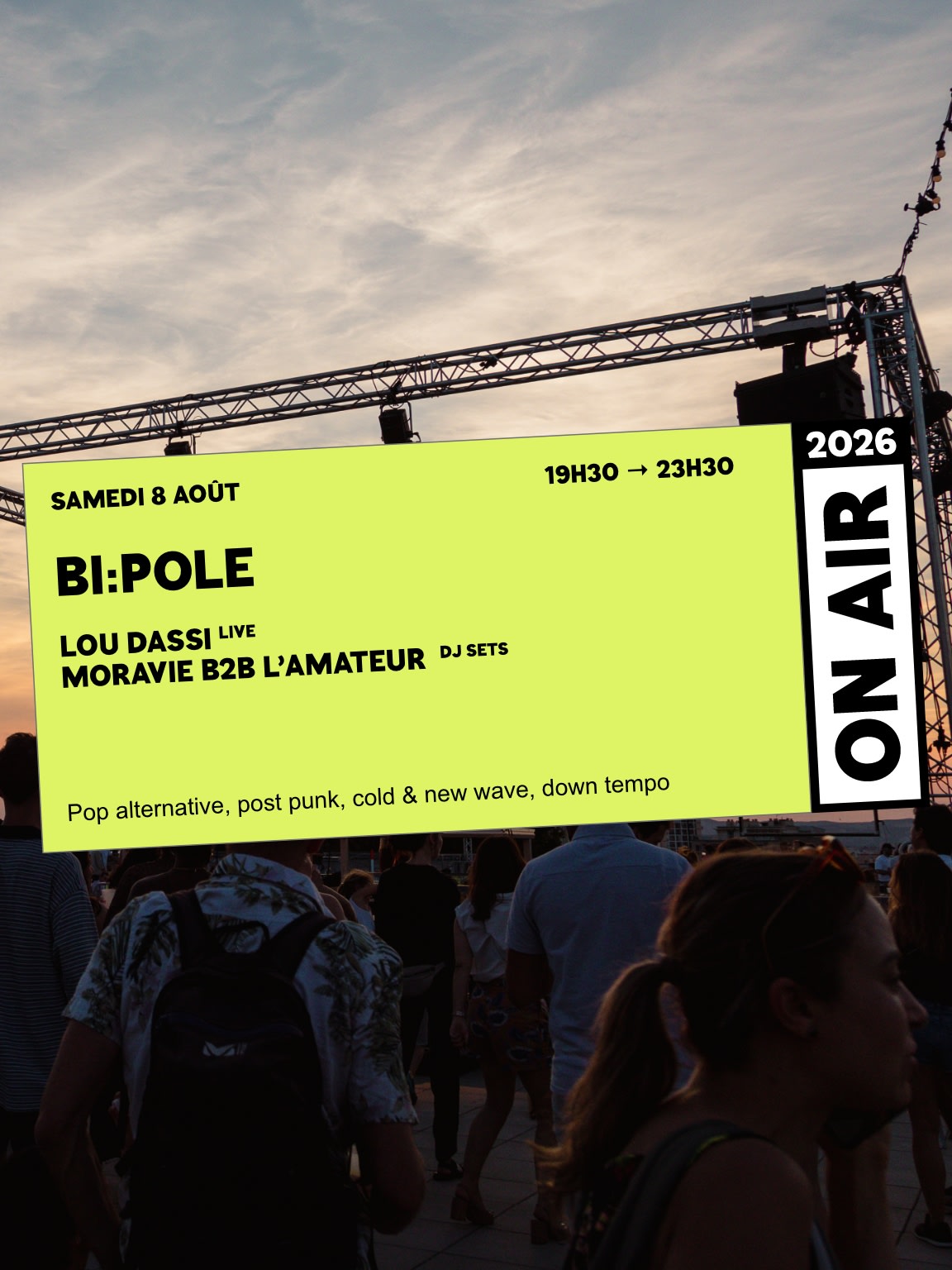 On Air 2026 : Bi:Pole : Lou Dassi @ Toit - Terrasse