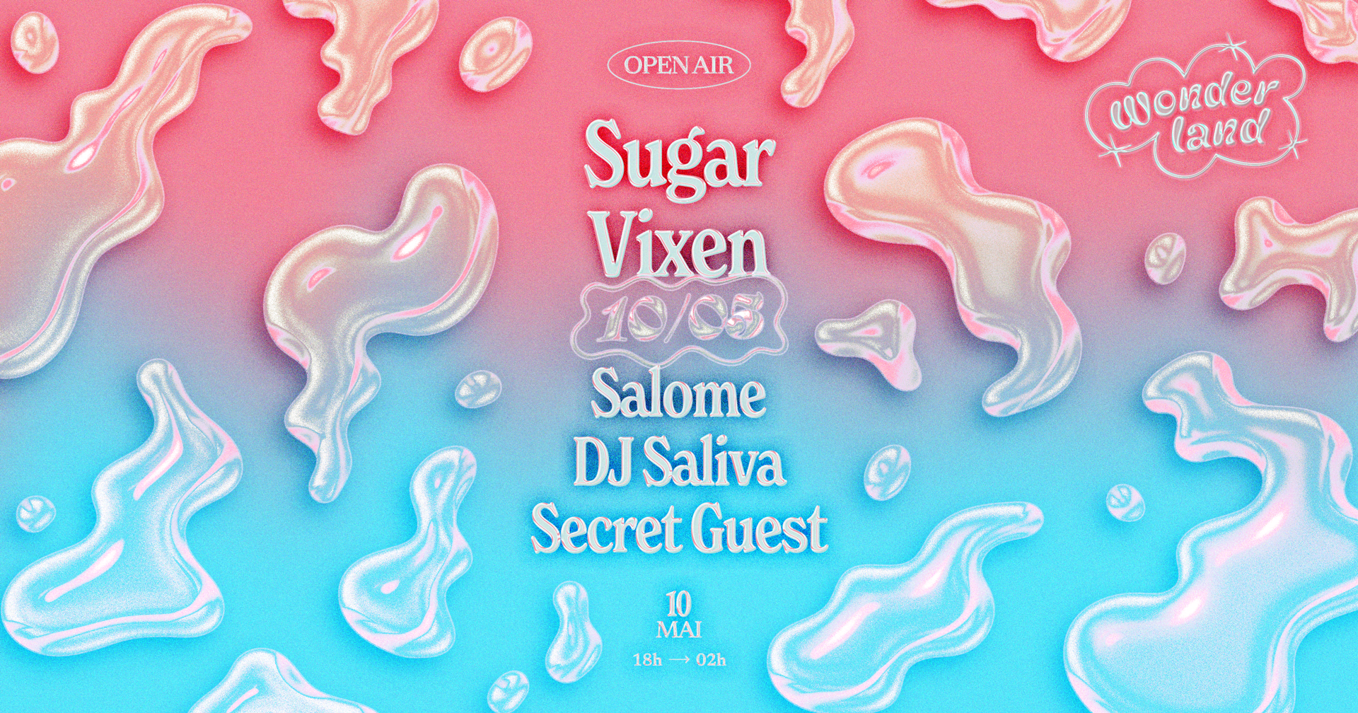 Wonderland Invite : Sugar - Vixen - Salome - Dj Saliva -